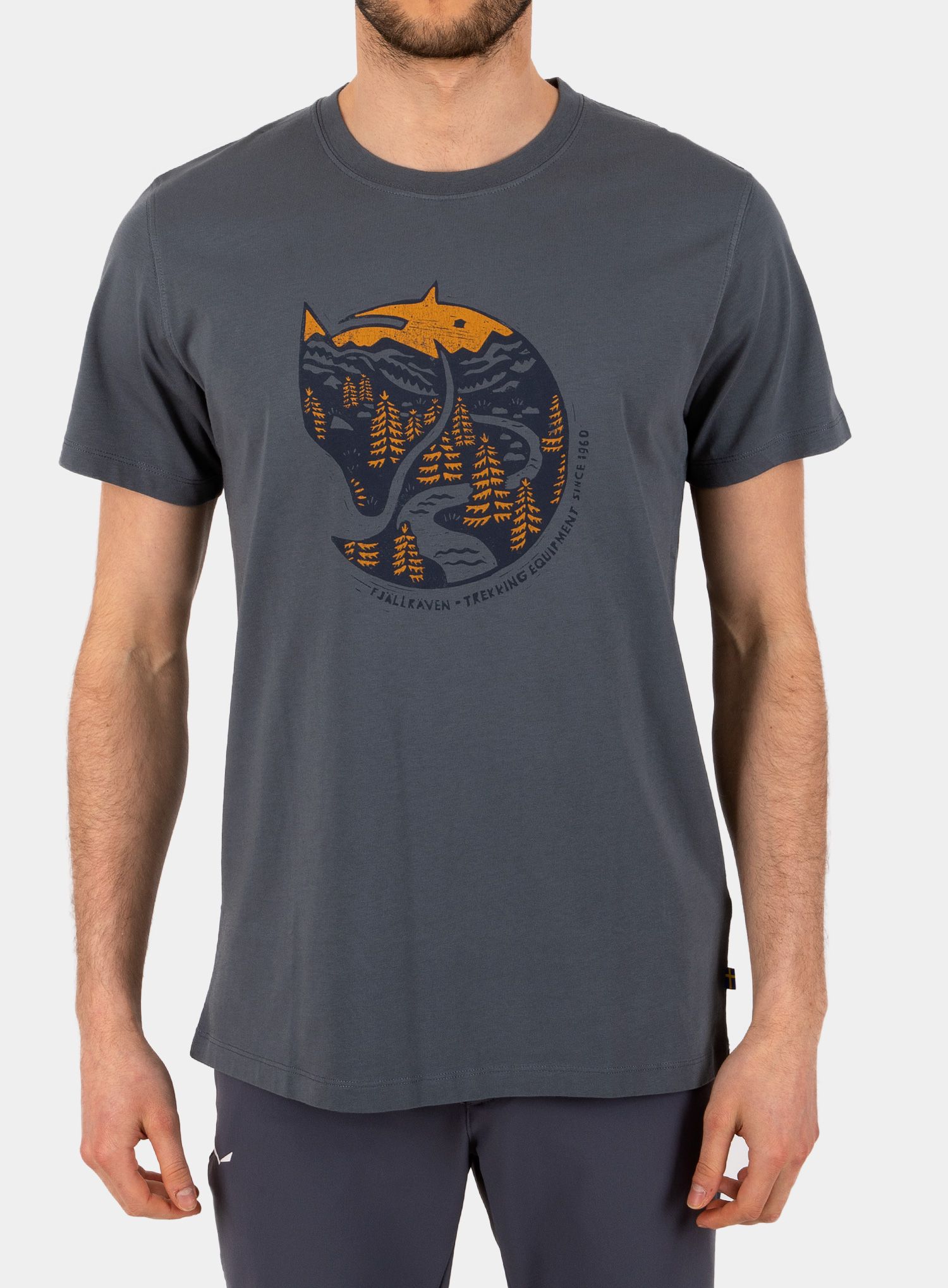 Bavlněné tričko Fjallraven Arctic Fox T-shirt - dusk
