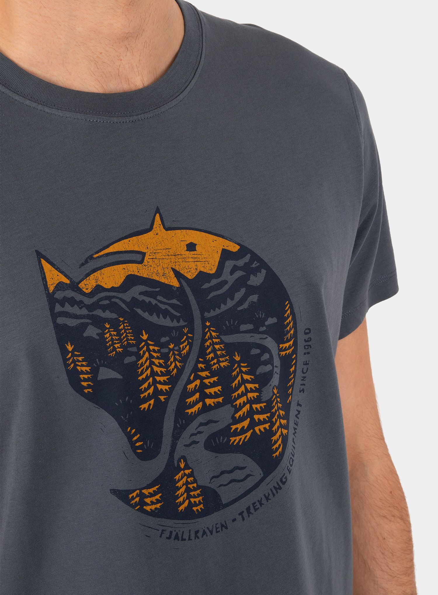 Bavlněné tričko Fjallraven Arctic Fox T-shirt - dusk