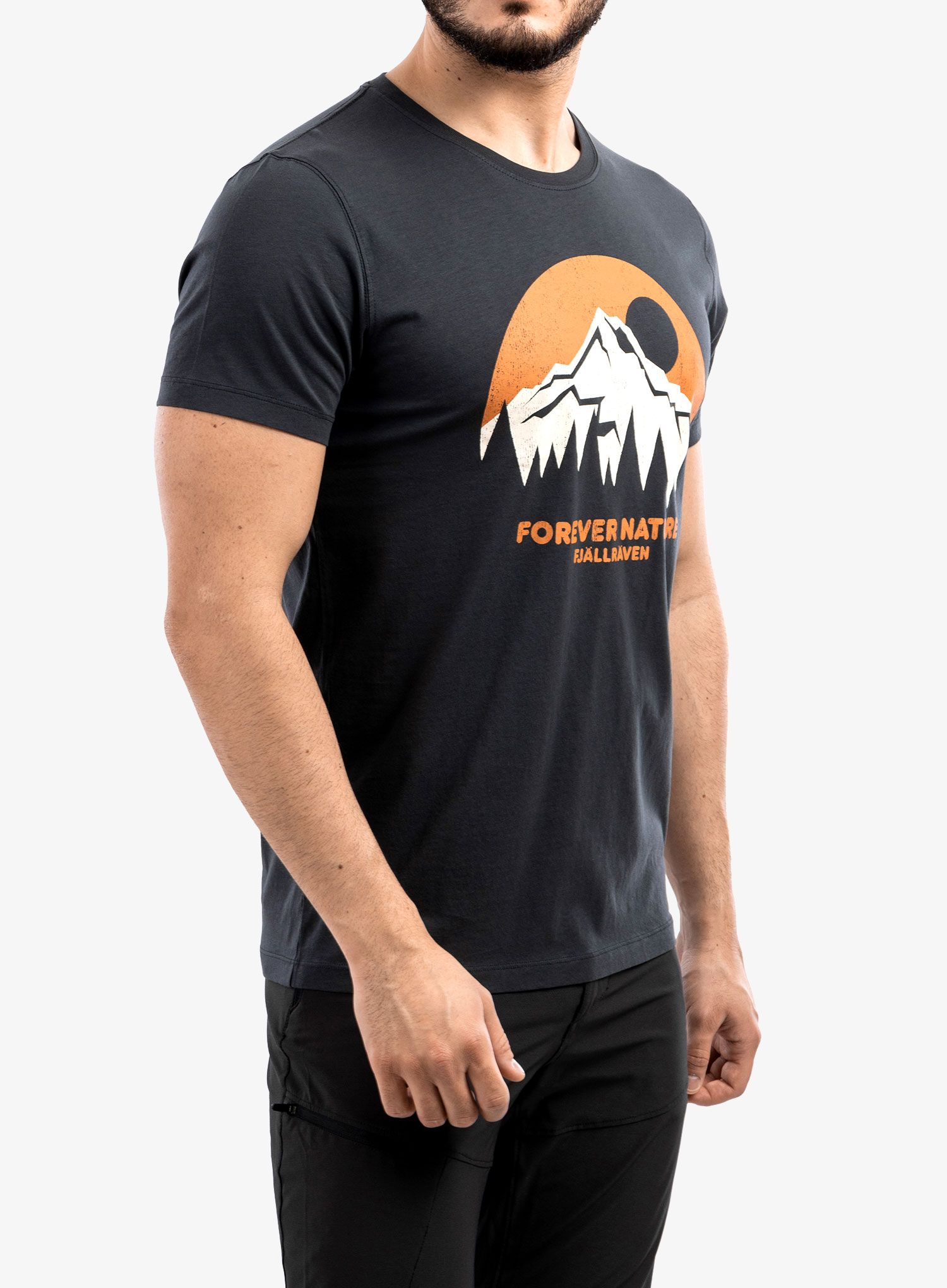 Bavlněné tričko Fjallraven Nature T-shirt - dark navy