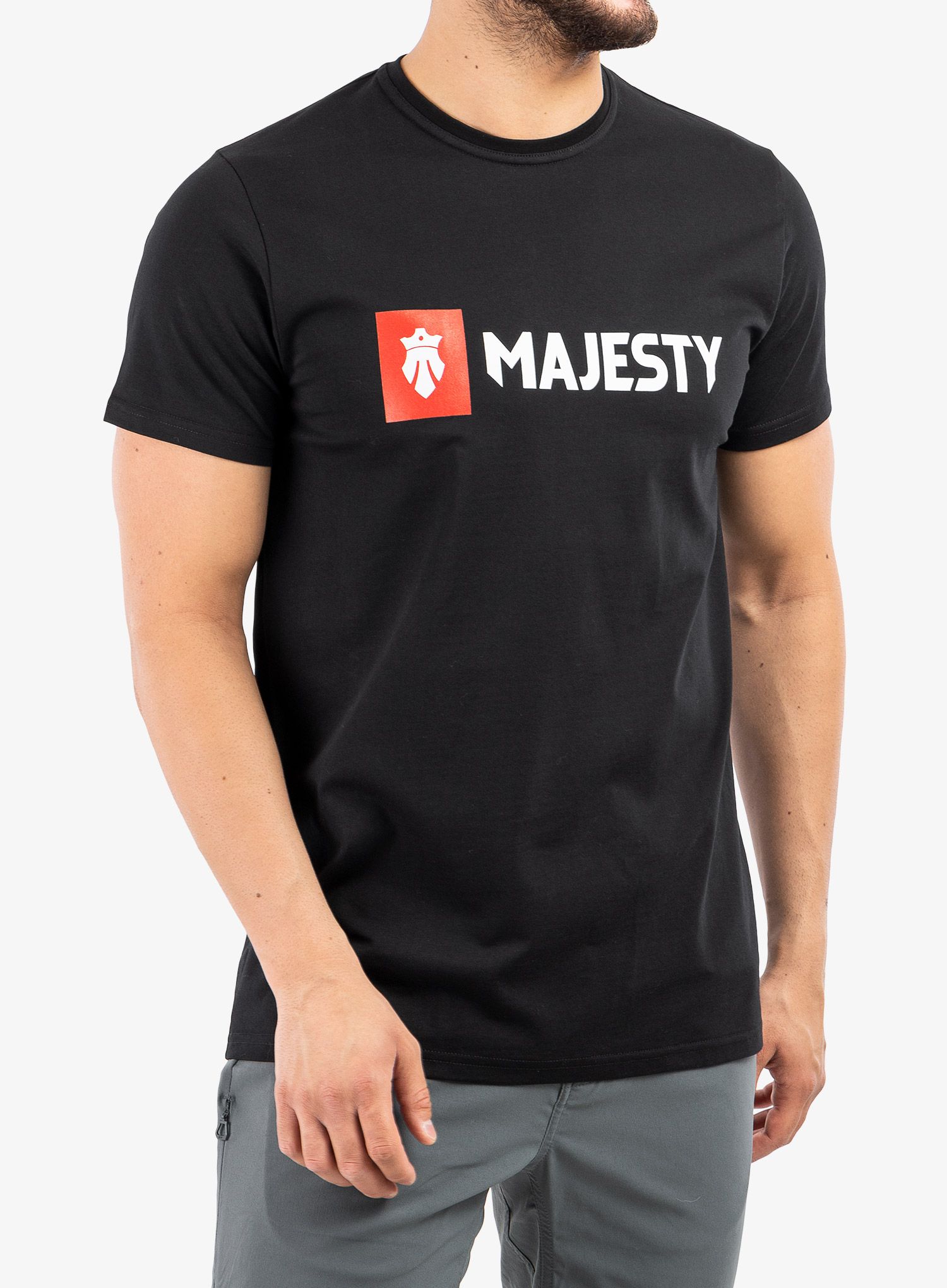 Bavlněné tričko Majesty Logo - black