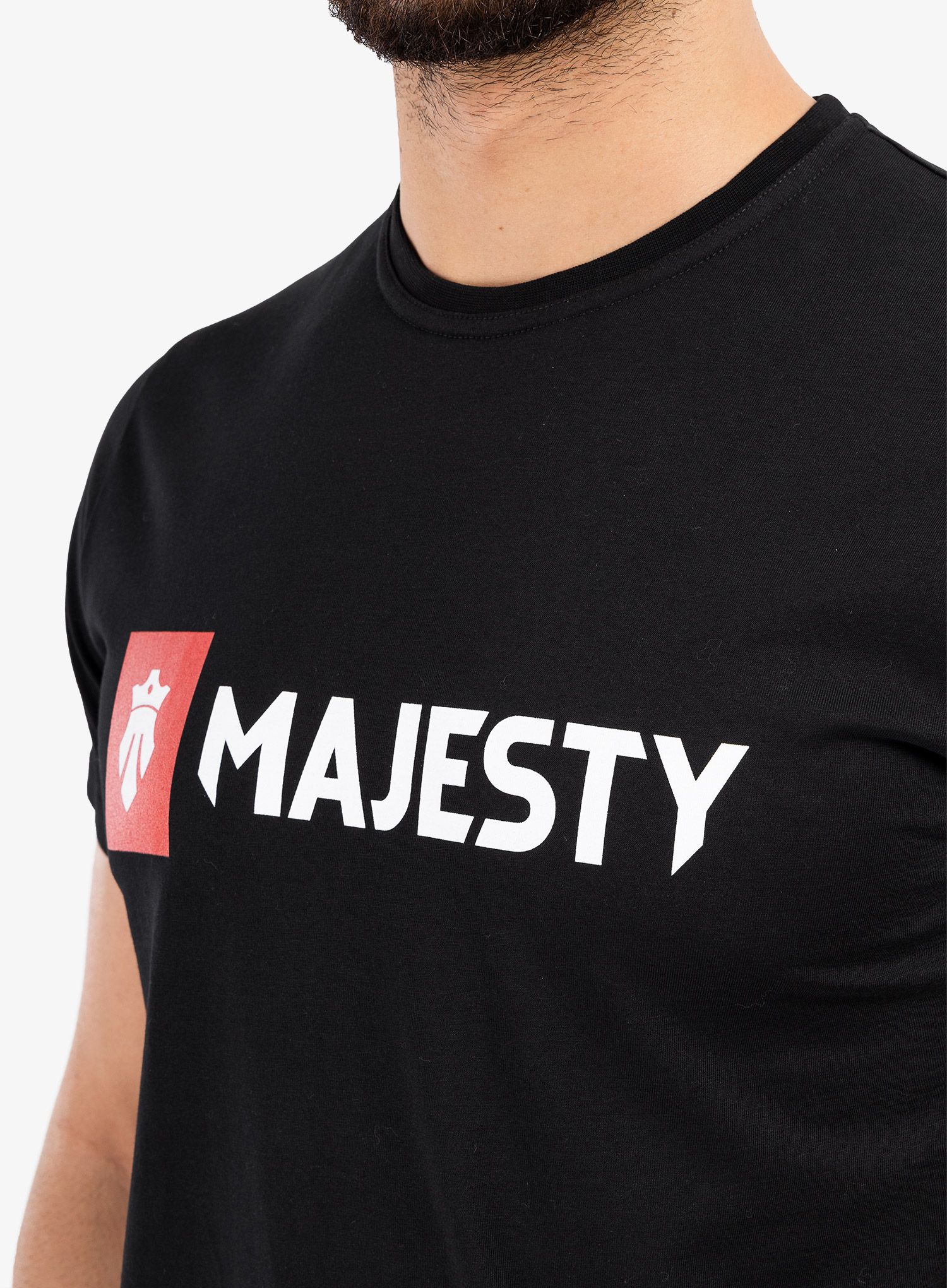 Bavlněné tričko Majesty Logo - black
