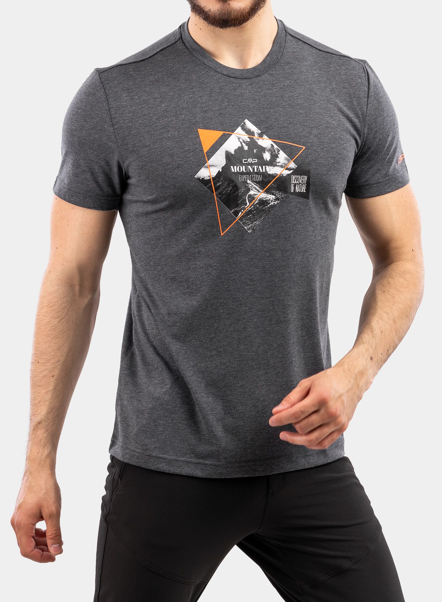 Rychleschnoucí tričko CMP Gael T-Shirt - antracite m.