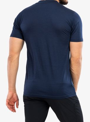 Merino tričko Sensor Merino Active PT Tee SS - deep blue mountains