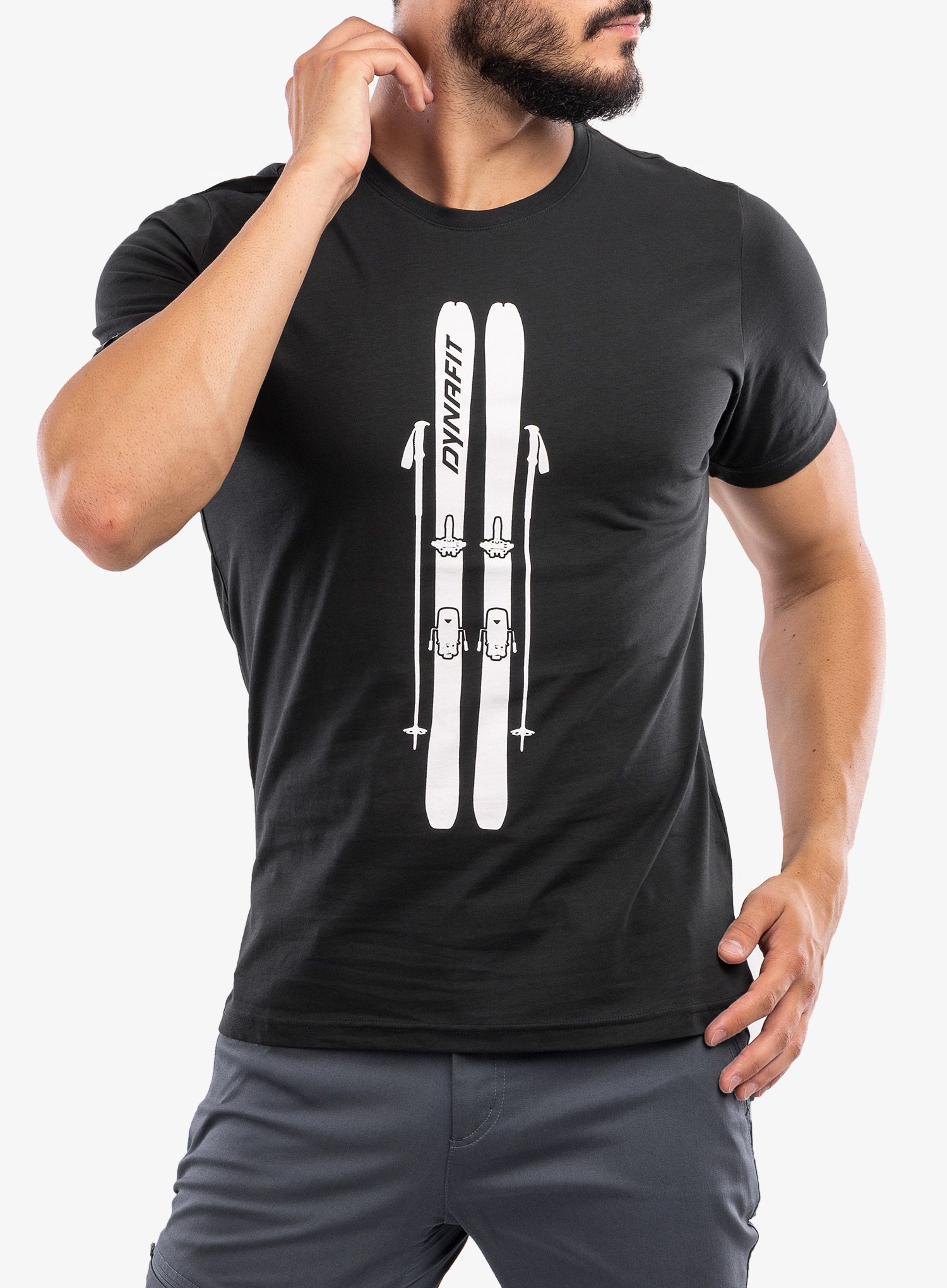 Pánské tričko Dynafit Graphic Cotton T-Shirt - black out/skis
