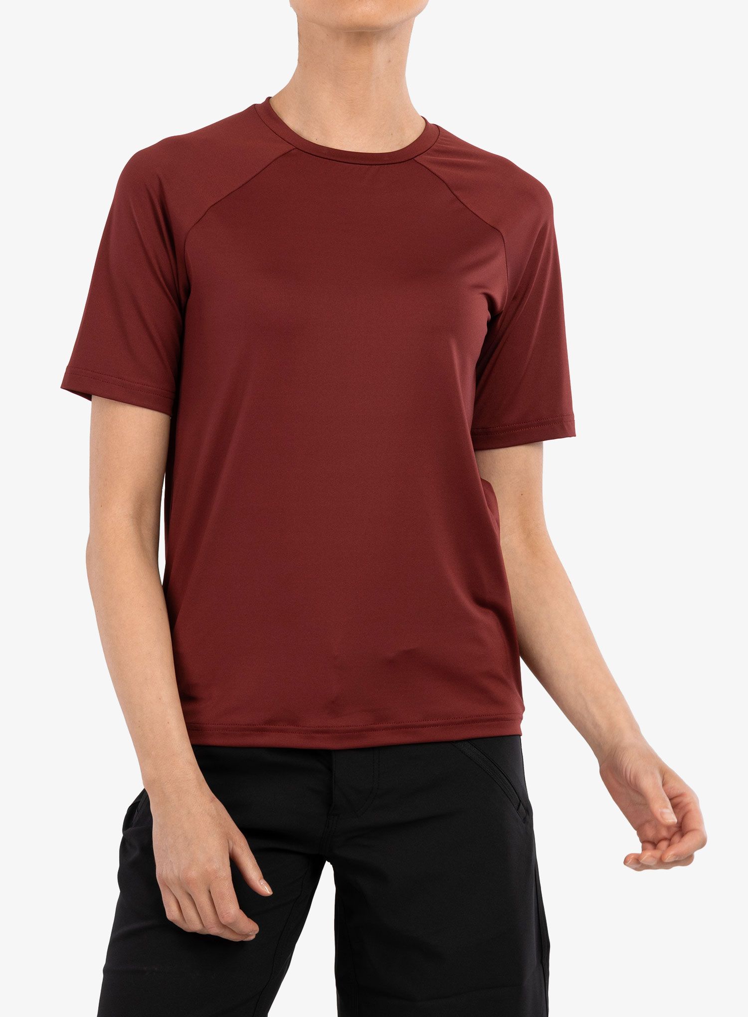 Dámské cyklistické tričko POC Reform Enduro Light Tee - garnet red