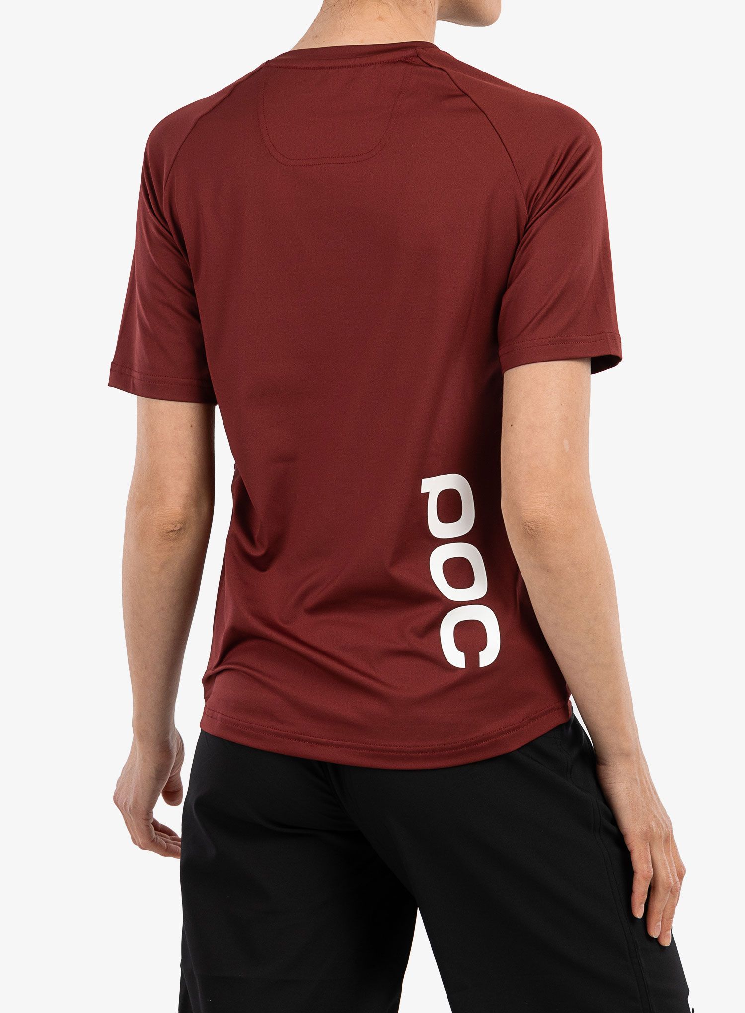 Dámské cyklistické tričko POC Reform Enduro Light Tee - garnet red