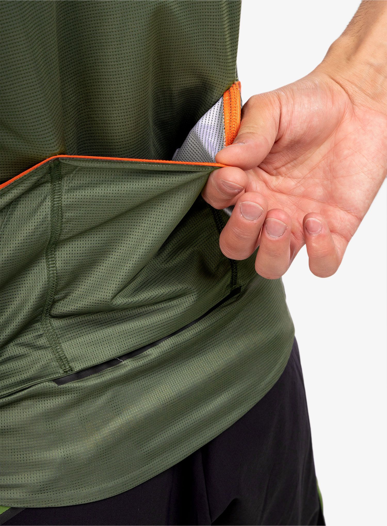 Cyklistické tričko Dynafit Ride Light 1/2 Zip Shirt - winter moss