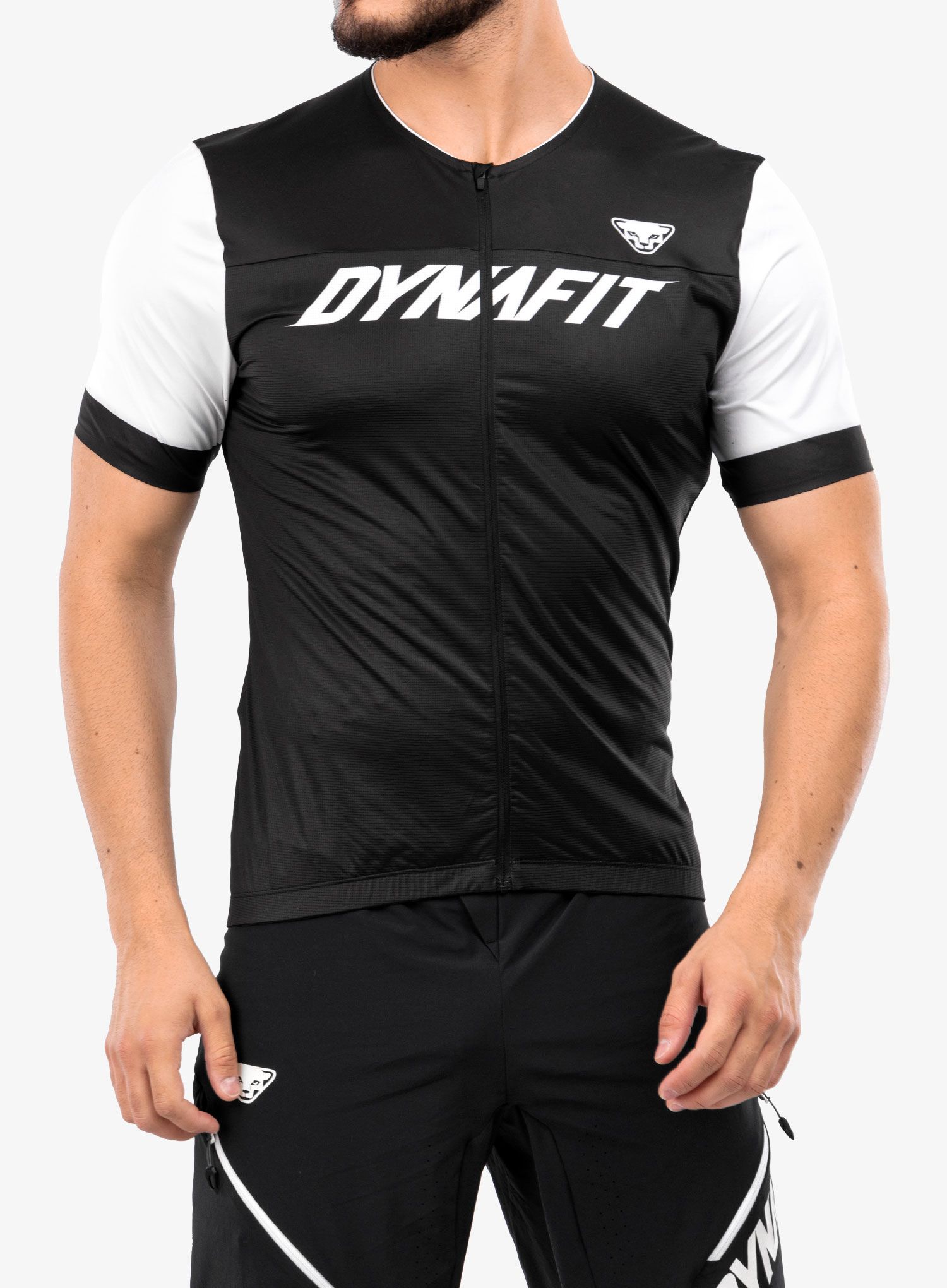 Cyklistické tričko Dynafit Ride Light Full Zip Shirt - black out