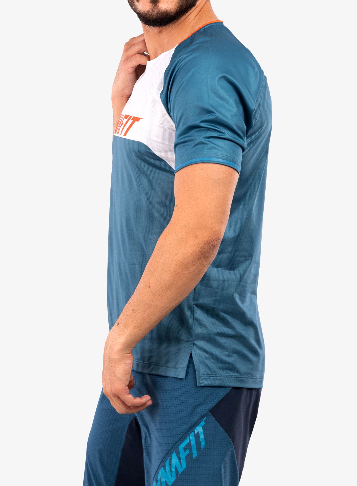 Cyklistické tričko Dynafit Ride Shirt - petrol/nimbus