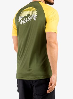 Cyklistické tričko Maloja Dentro Multi - moss multi