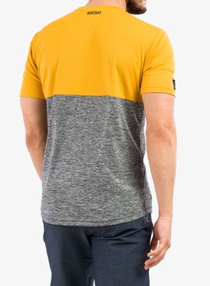 Cyklistické tričko Rocday Double - yellow/melange