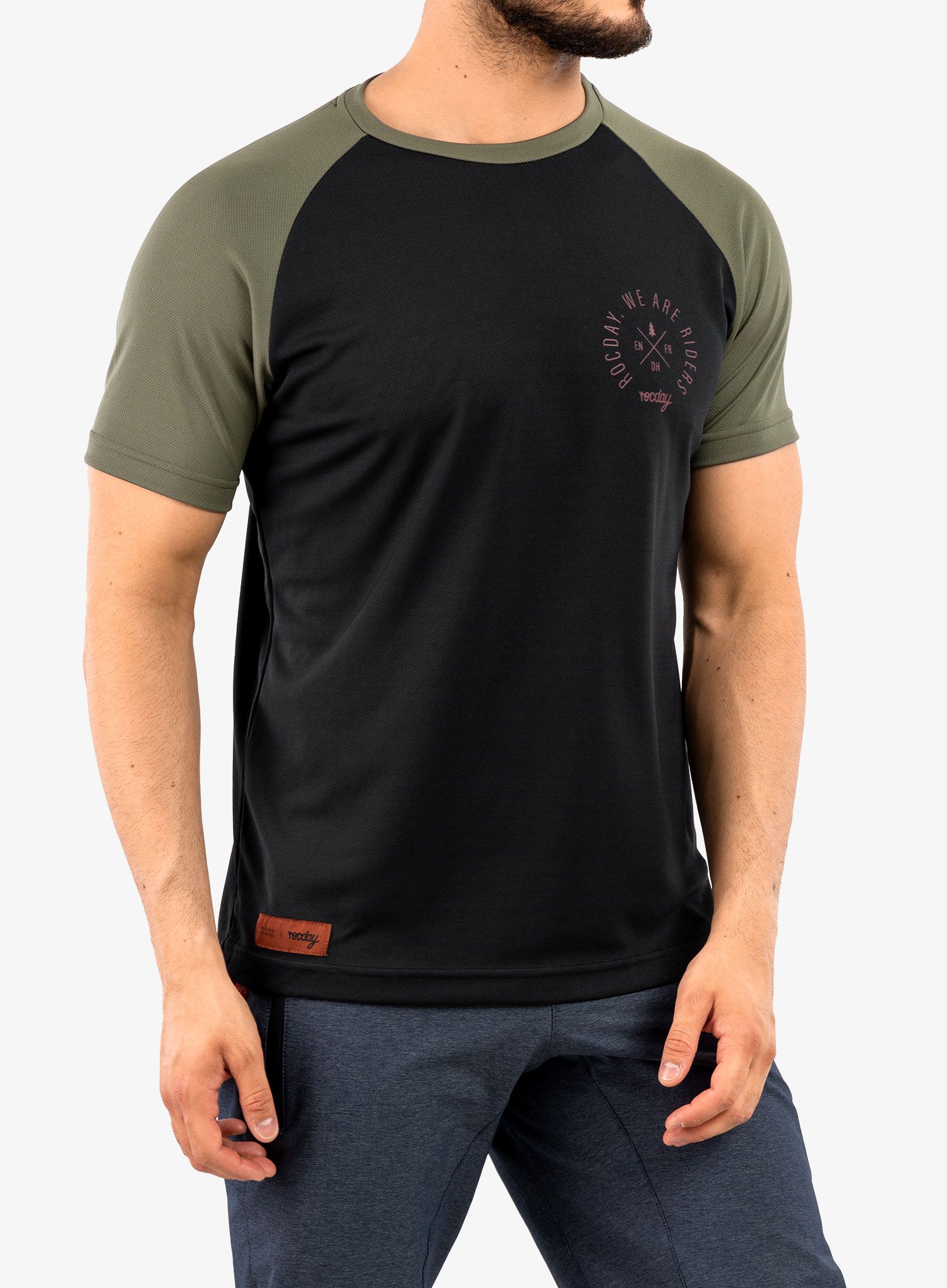 Tričko na kolo Rocday Roost - black/green