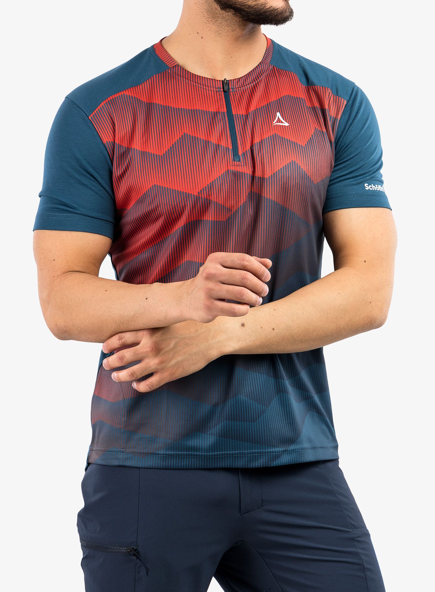 Cyklistické tričko Schoffel Shirt Proud - lakemount blue