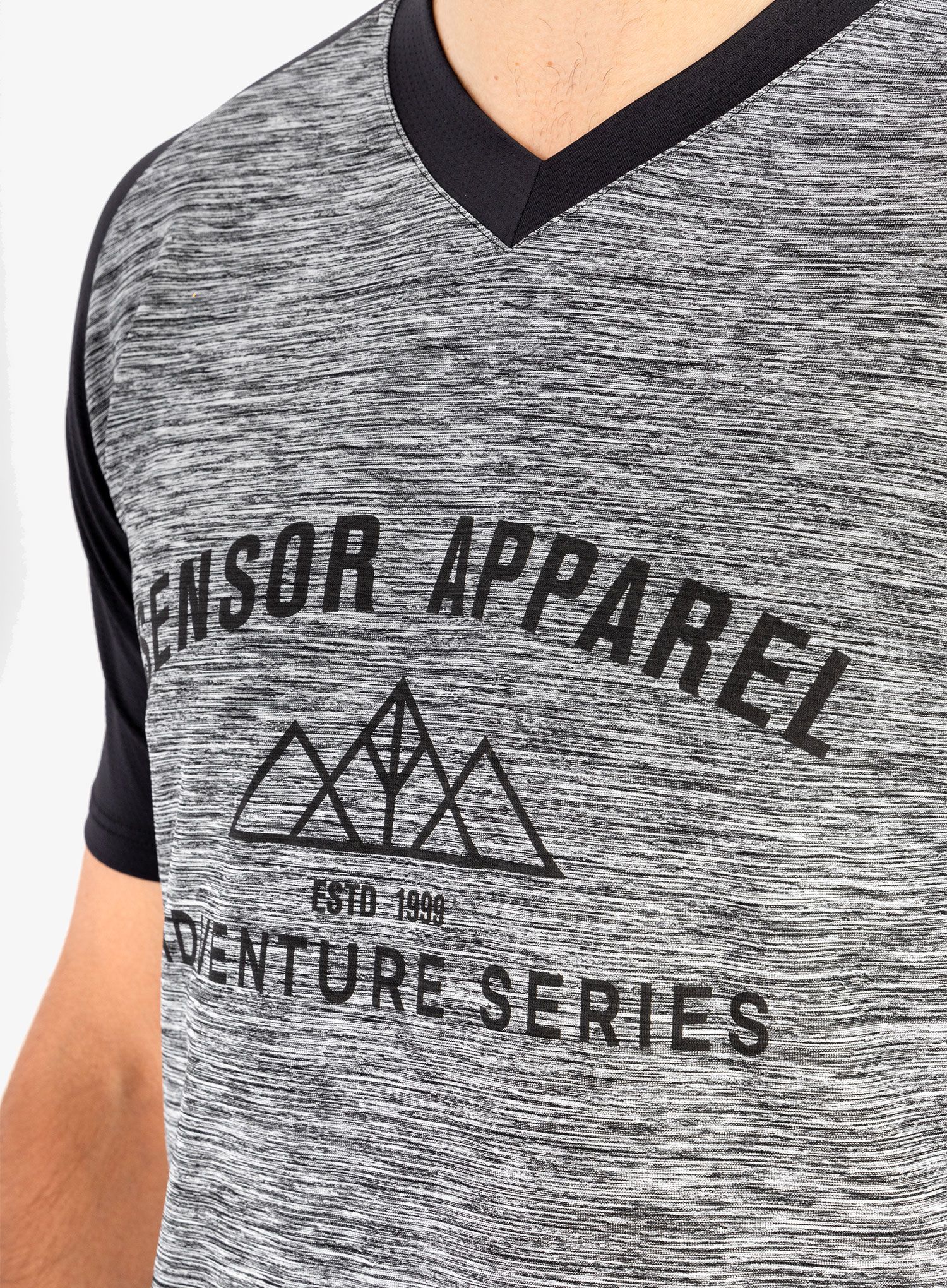 Cyklistické tričko Sensor Charger Jersey SS - grey/black