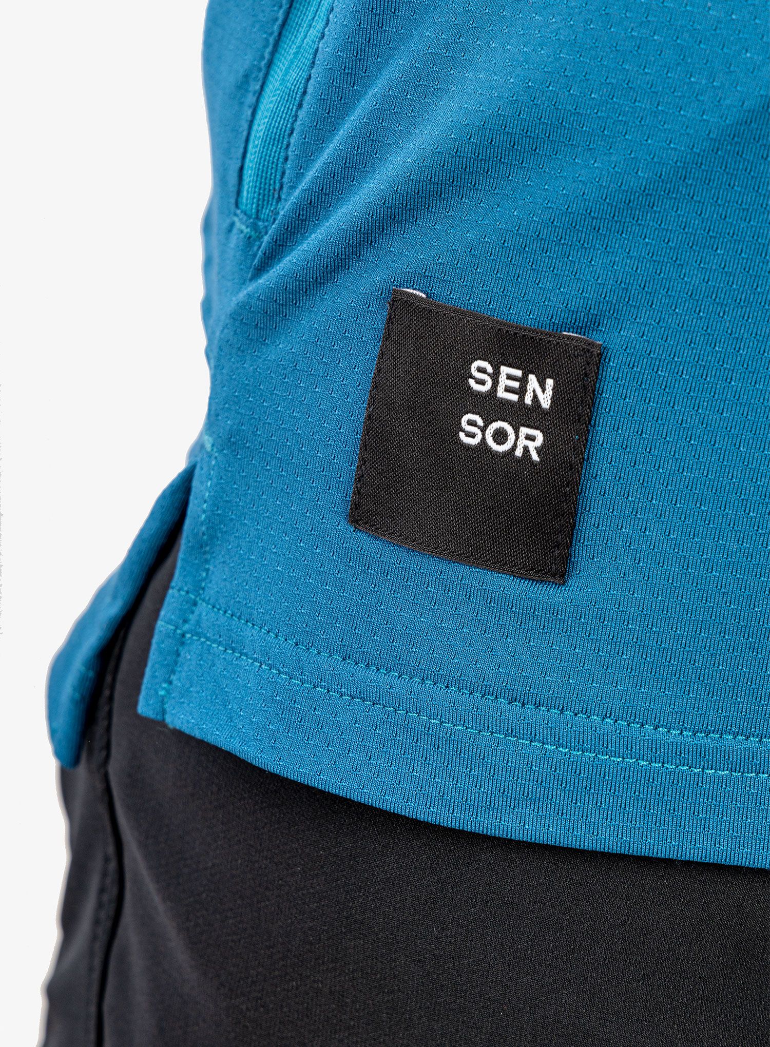 Cyklistické tričko Sensor Helium Jersey SS - saphire/trees