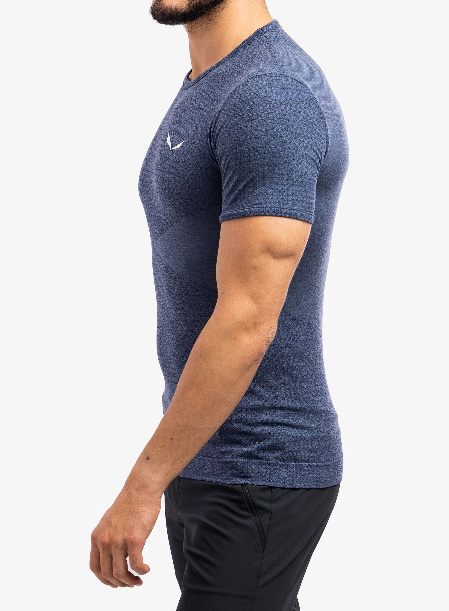 Tričko Salewa Zebru Medium Warm Amr T-Shirt - dark denim