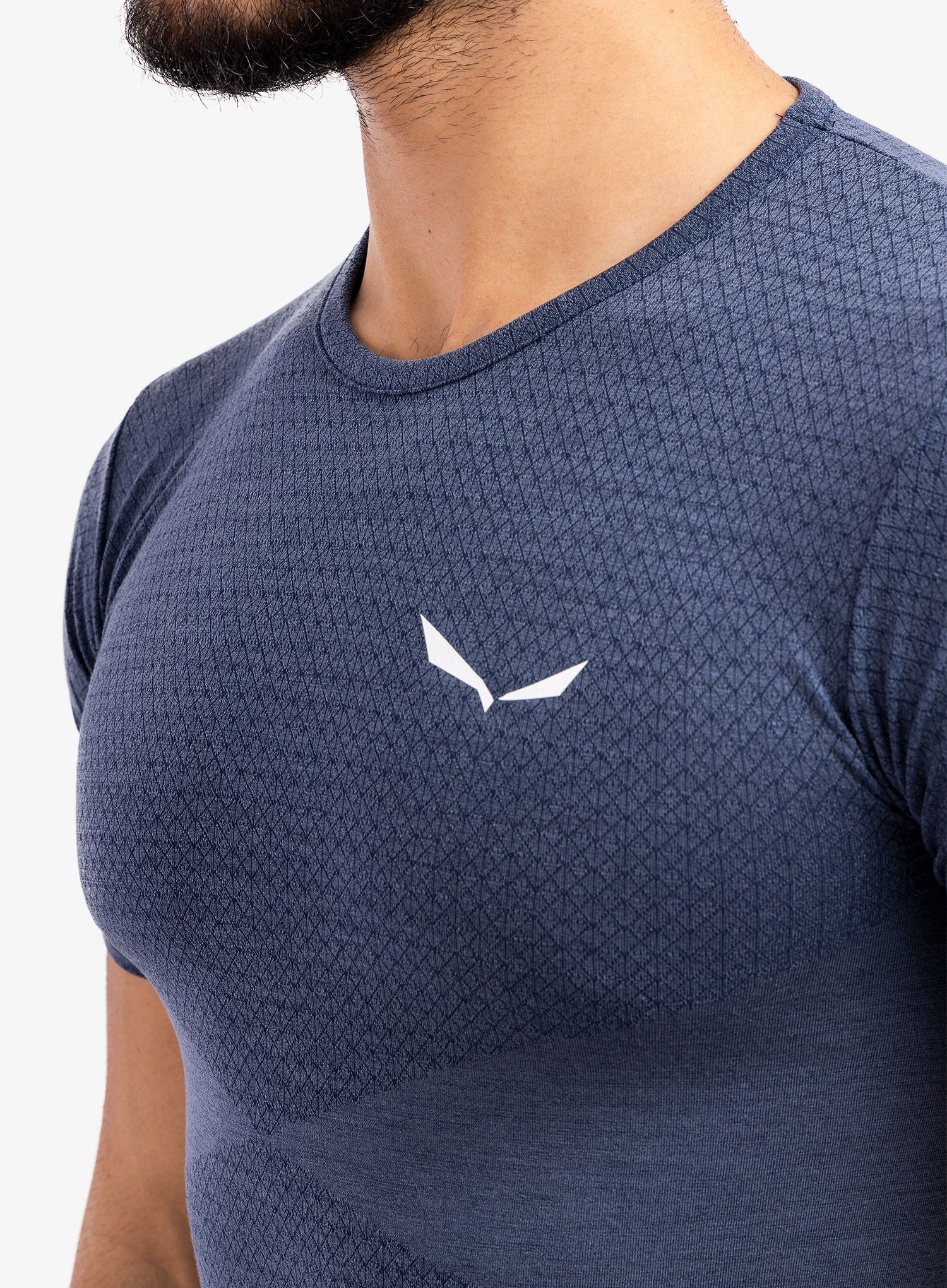 Tričko Salewa Zebru Medium Warm Amr T-Shirt - dark denim