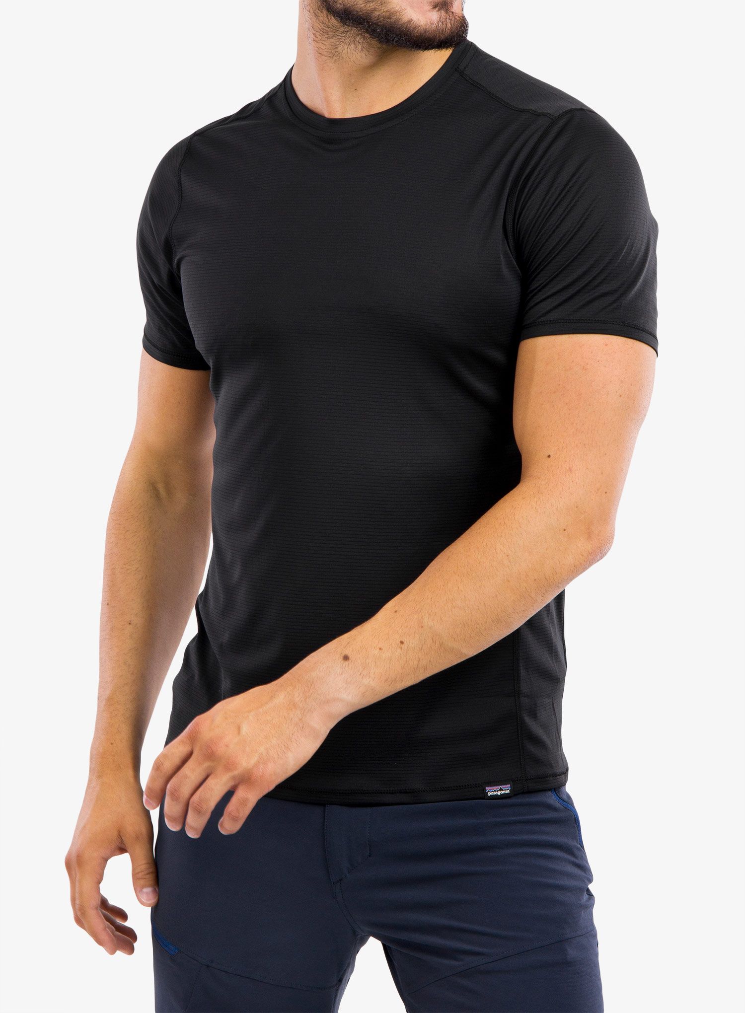 Rychleschnoucí tričko Patagonia Capilene Cool Lightweight Shirt - blk