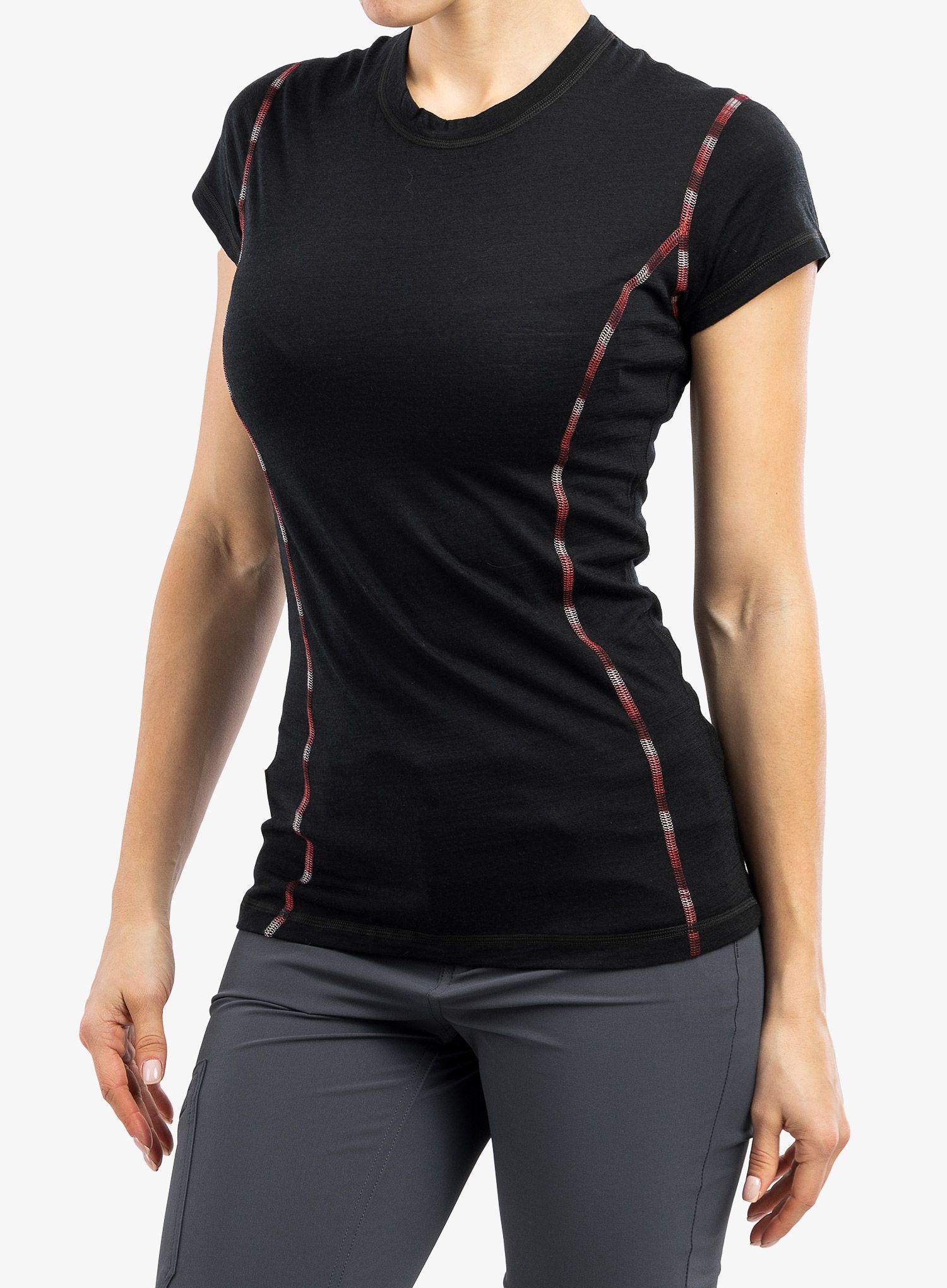 Dámské termoaktivní tričko Sensor Merino Air Tee SS - black