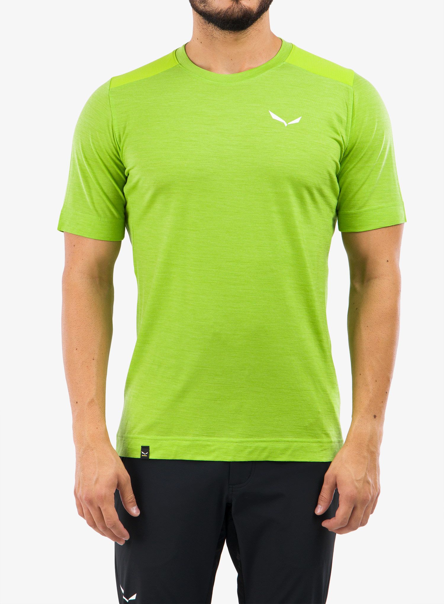 Termotriko Salewa Agner Merino T-shirt - pale frog