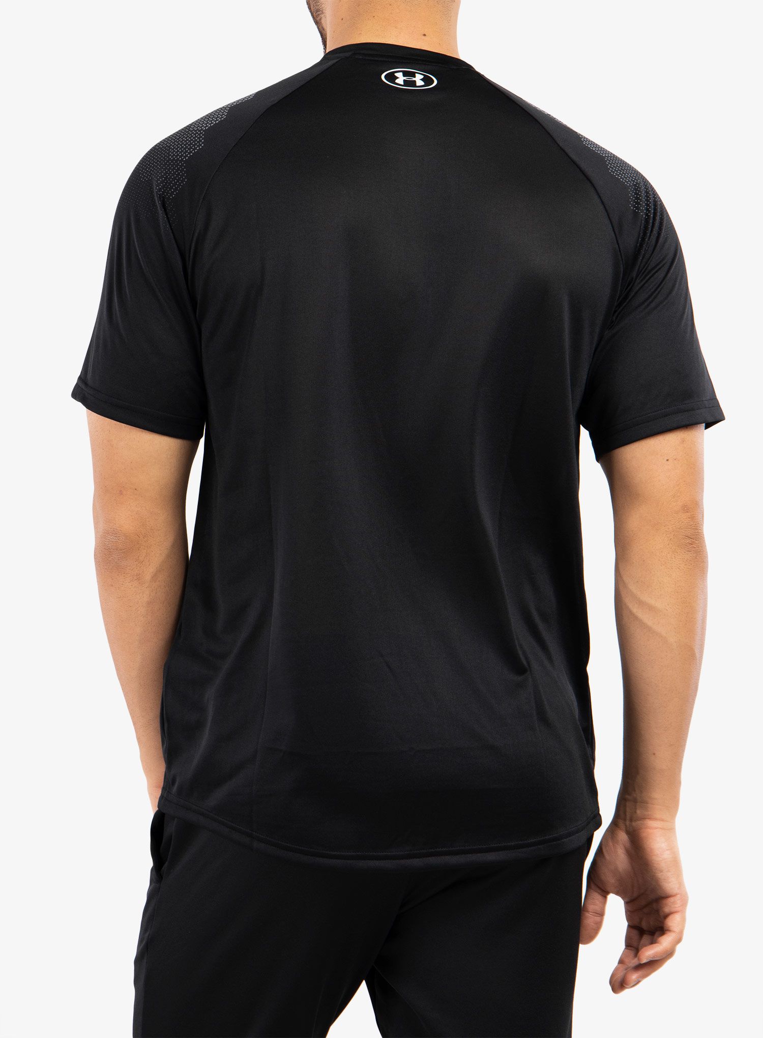 Tréninkové tričko Under Armour ArmourPrint SS - black/halo gray
