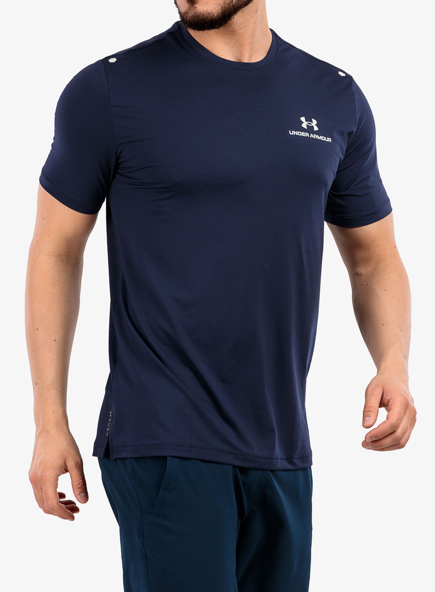 Tréninkové tričko Under Armour Rush Energy SS - navy/white