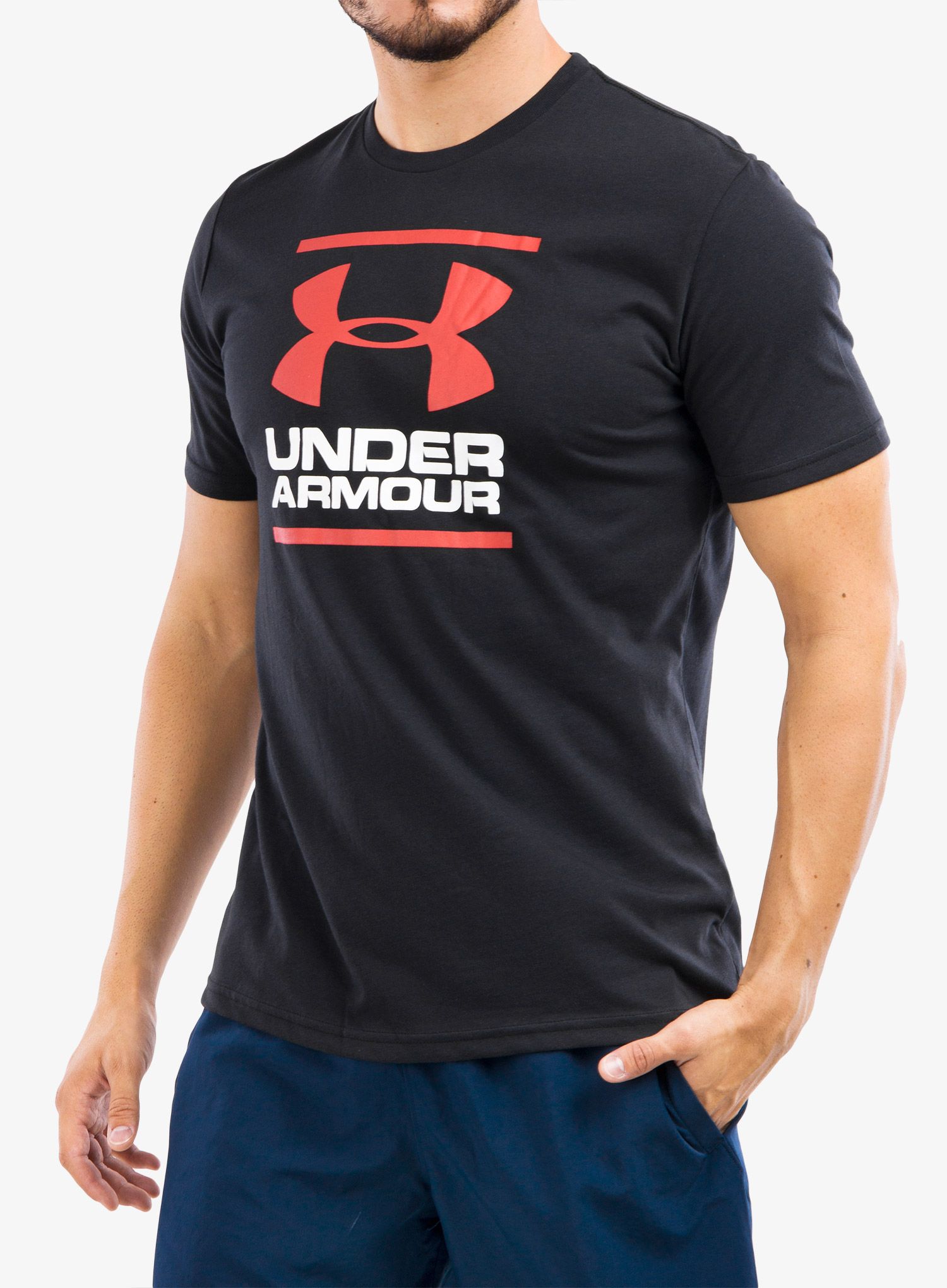 Tričko Under Armour GL Foundation SS T - black/white/red
