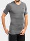 Tričko Under Armour HG Armour Comp S/S - c.heather/black