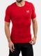 Tričko Under Armour HG Armour Comp S/S - red/white