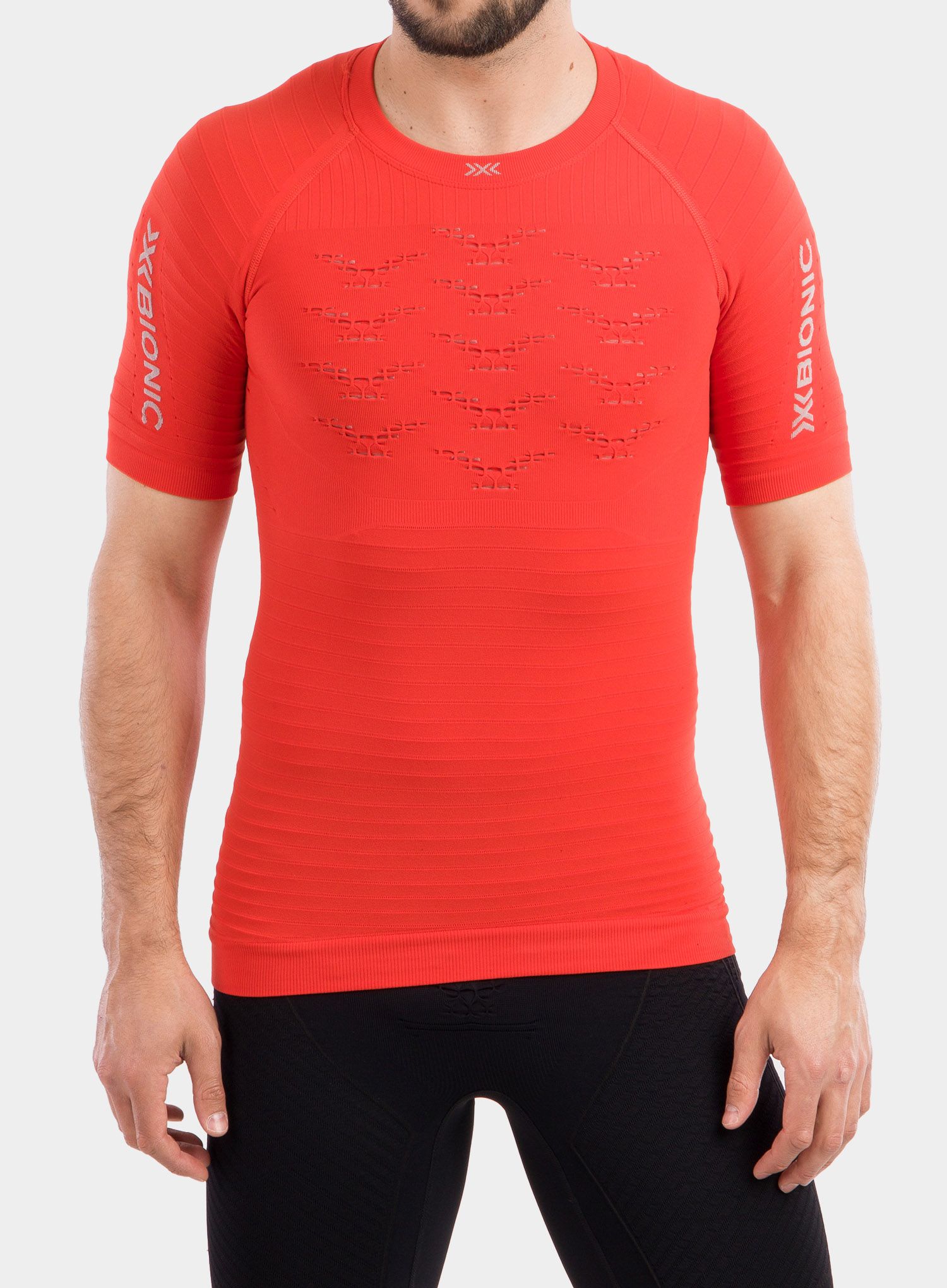 Tričko X-Bionic Effektor 4.0 Run - sunset orange/pearl grey