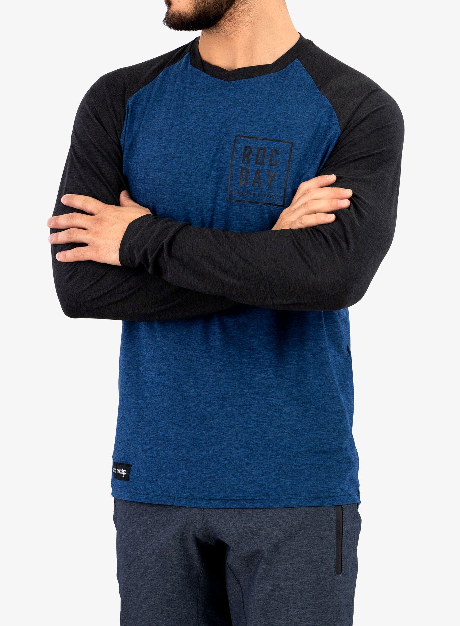 Mikina bez kapuce Rocday Stage - black/blue