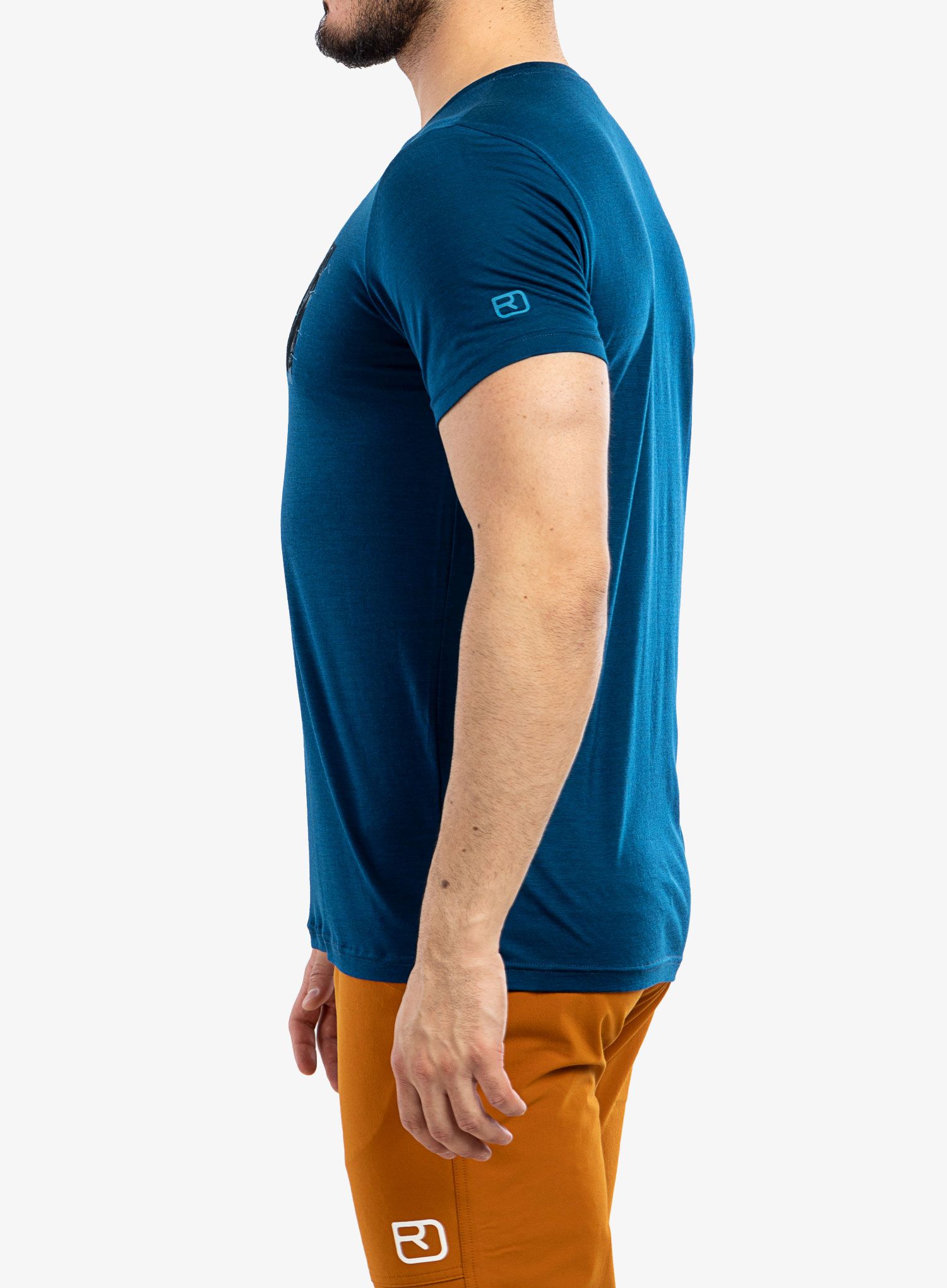 Tričko s potiskem Ortovox 140 Cool Illu-Pic TS - petrol blue
