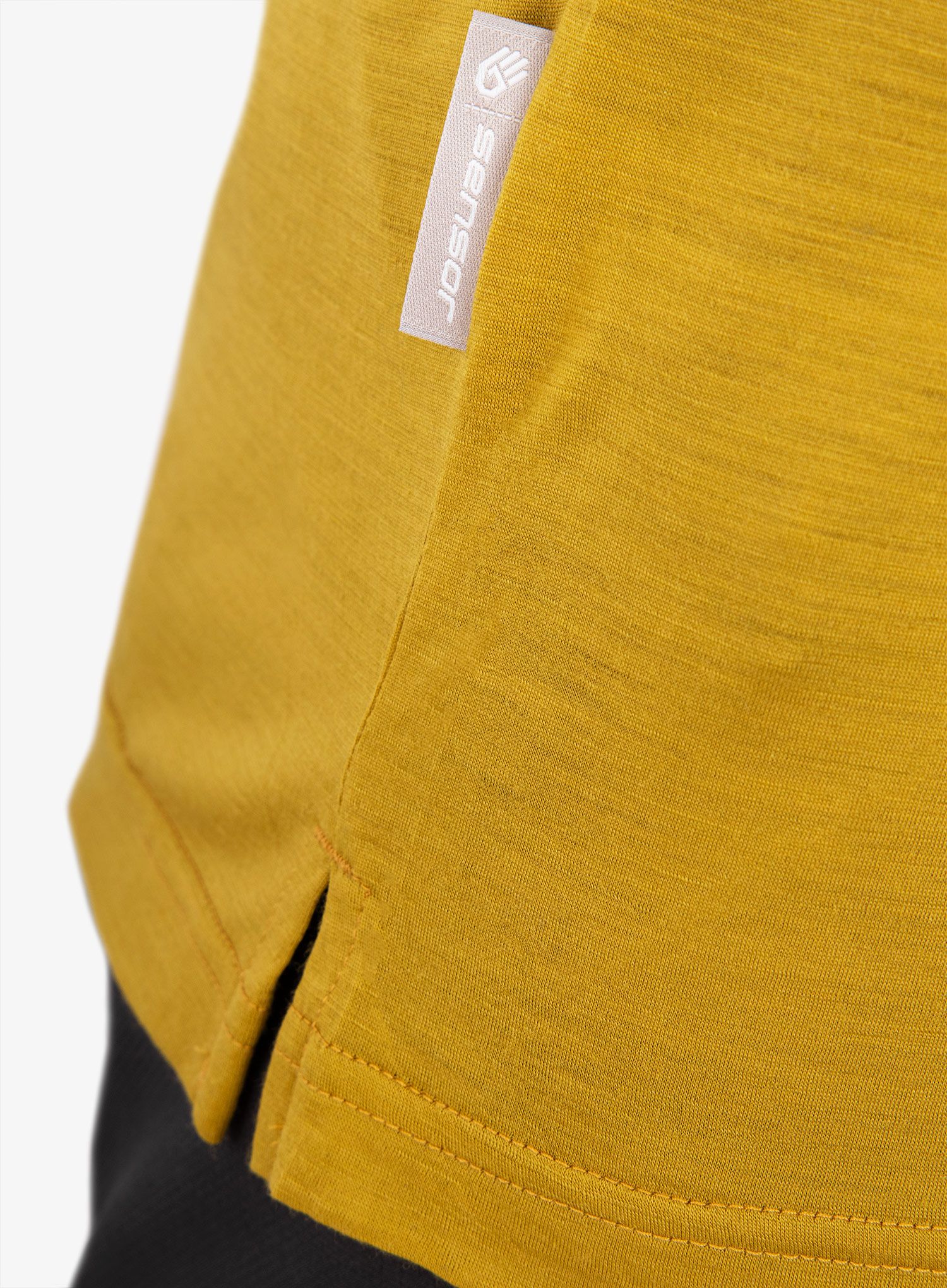 Tričko s potiskem Sensor Merino Air PT Explore - mustard