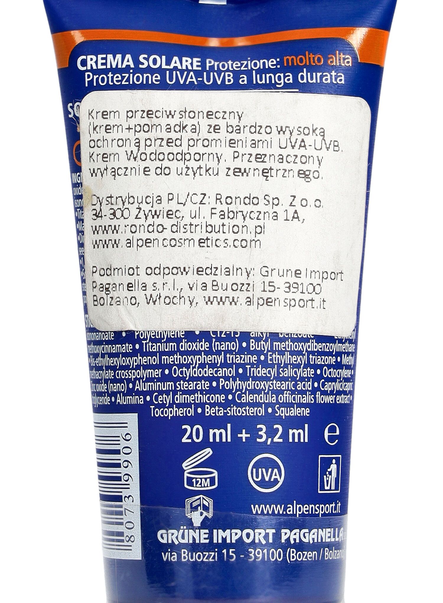 Krém s filtrem Alpen Sun Combi F50+ 23,2 ml