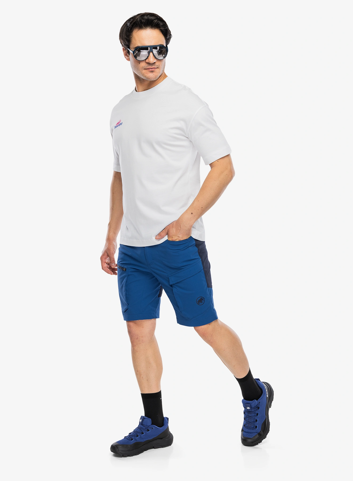 Kraťasy Mammut Zinal Hybrid Shorts - tschiel/marine