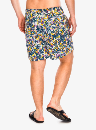 Kraťasy Patagonia Baggies Longs 7 - wild botanist/tidal teal