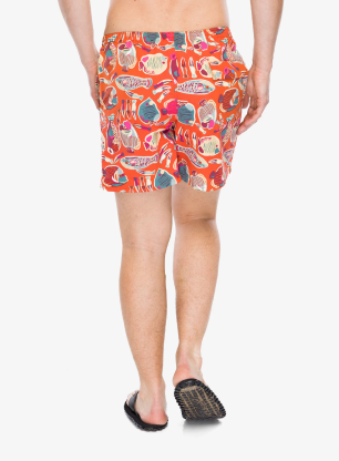 Kraťasy Patagonia Baggies Shorts 5 - wrasse/pollinator orange