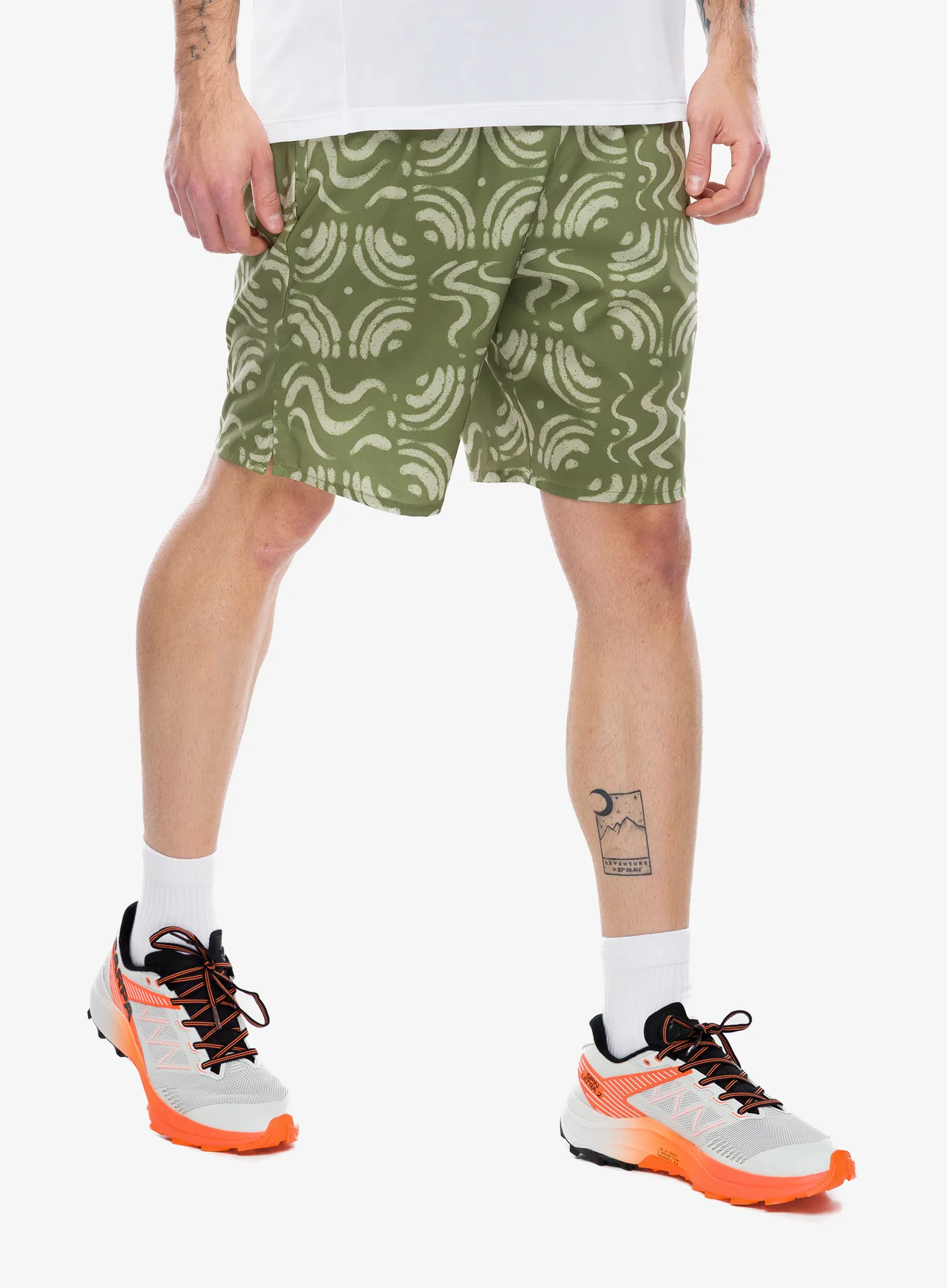 Kraťasy Patagonia Multi Trails Shorts 8in - sand waves/caper green