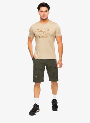 Kraťasy Salewa Puez DST Cargo Shorts - dark olive