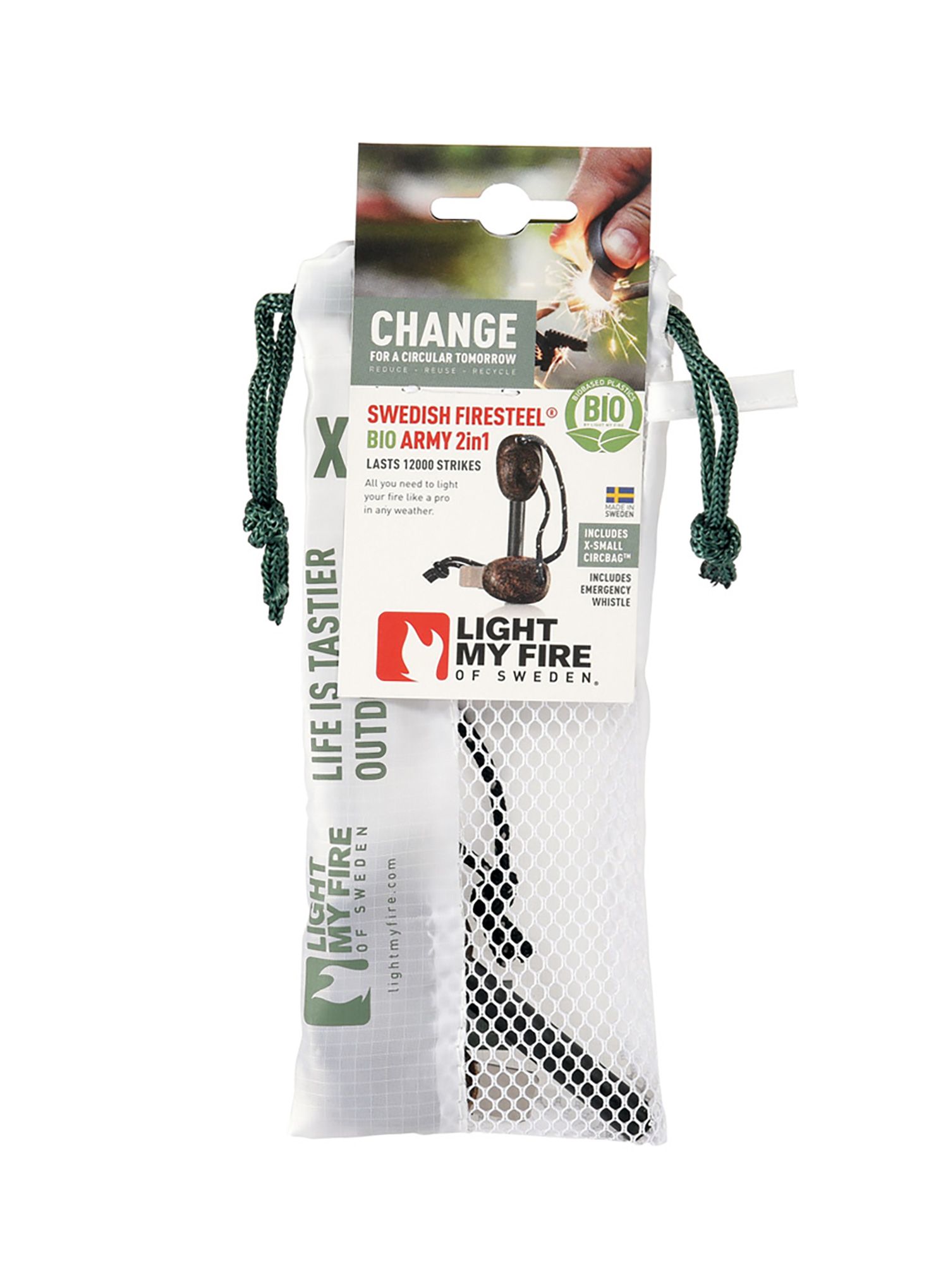 Křesadlo Light My Fire Firesteel Bio Army 2in1 - cocoshell