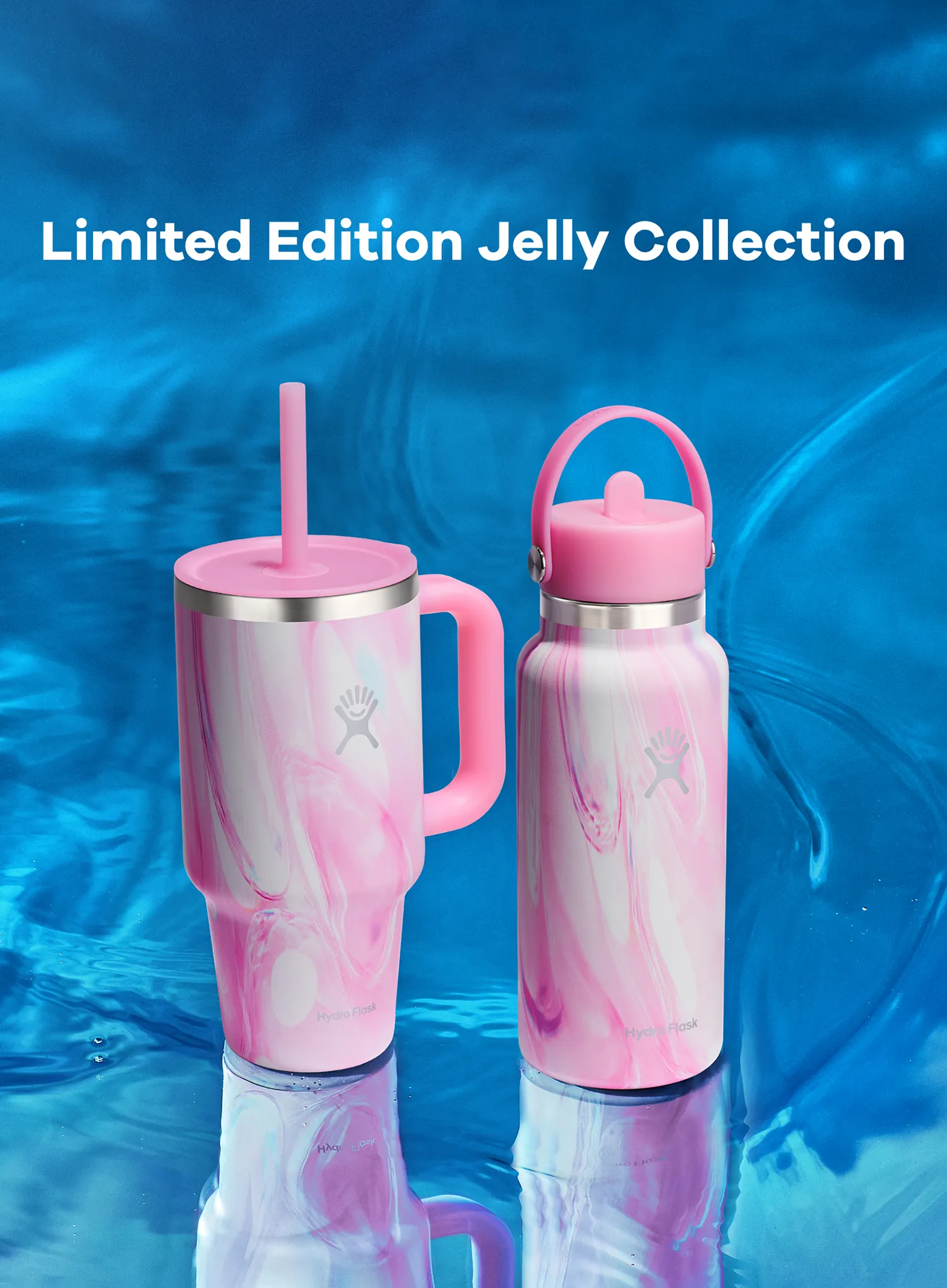 Termohrnek Hydro Flask 32 oz Travel Tumbler (946 ml) - jelly pink