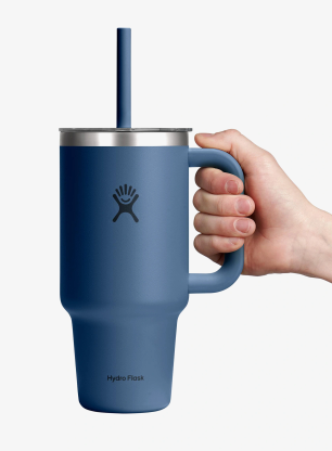 Termohrnek Hydro Flask 32 Oz Travel Tumbler Clear Lid (946 ml) - harbor blue