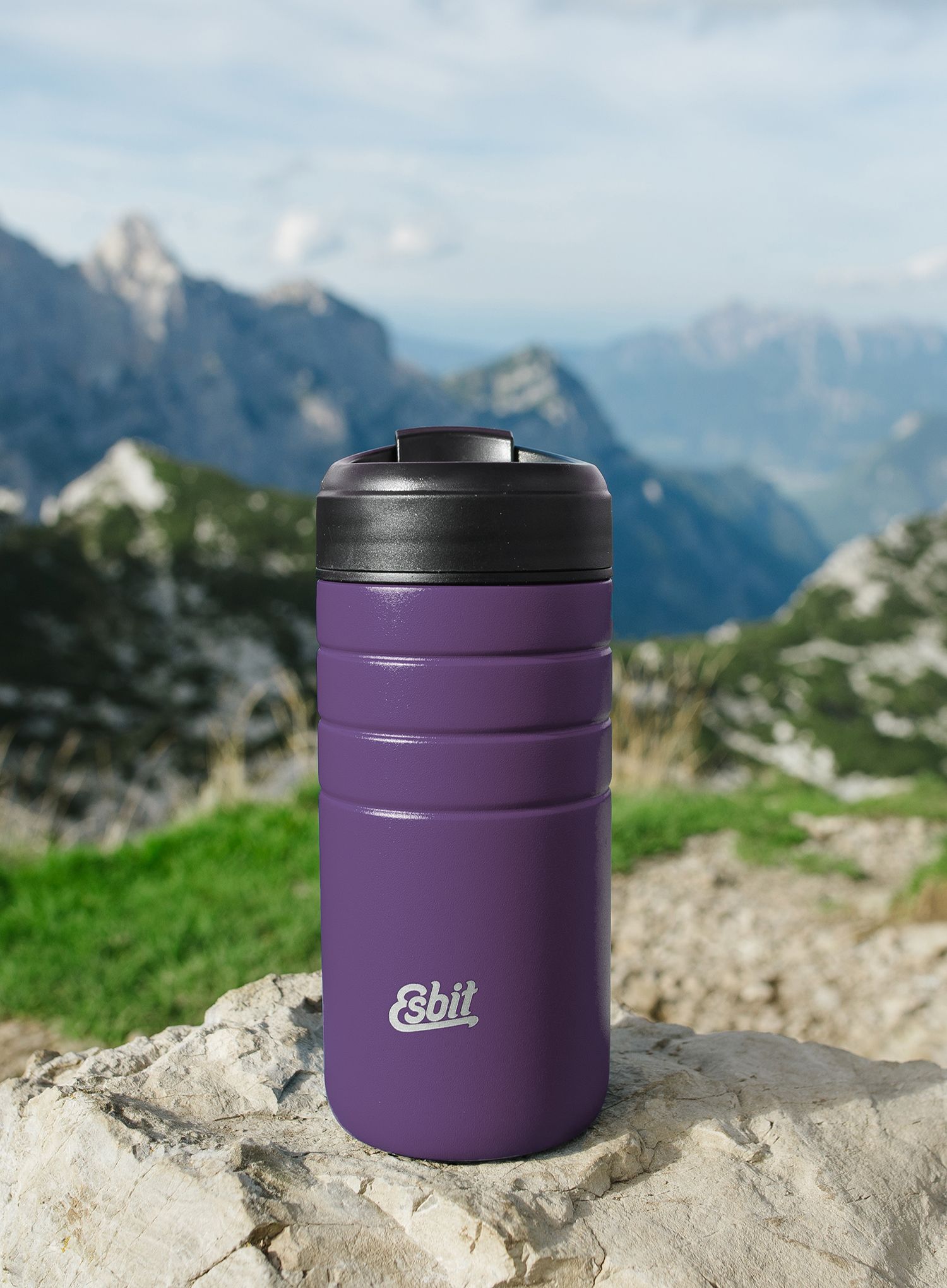 Termohrnek Esbit Majoris Thermo Mug Flip Top 450ml - aubergine