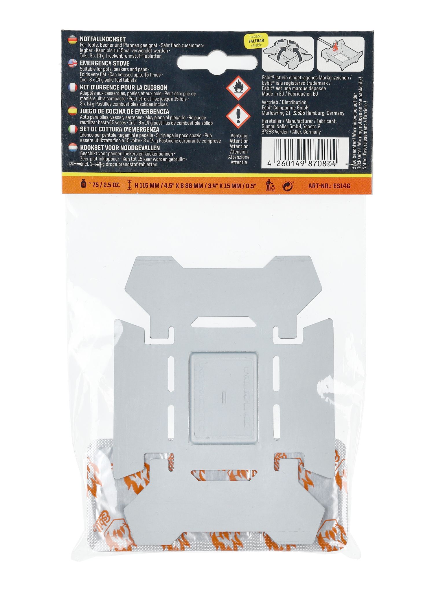 Turistický vařič Esbit Emergency Stove