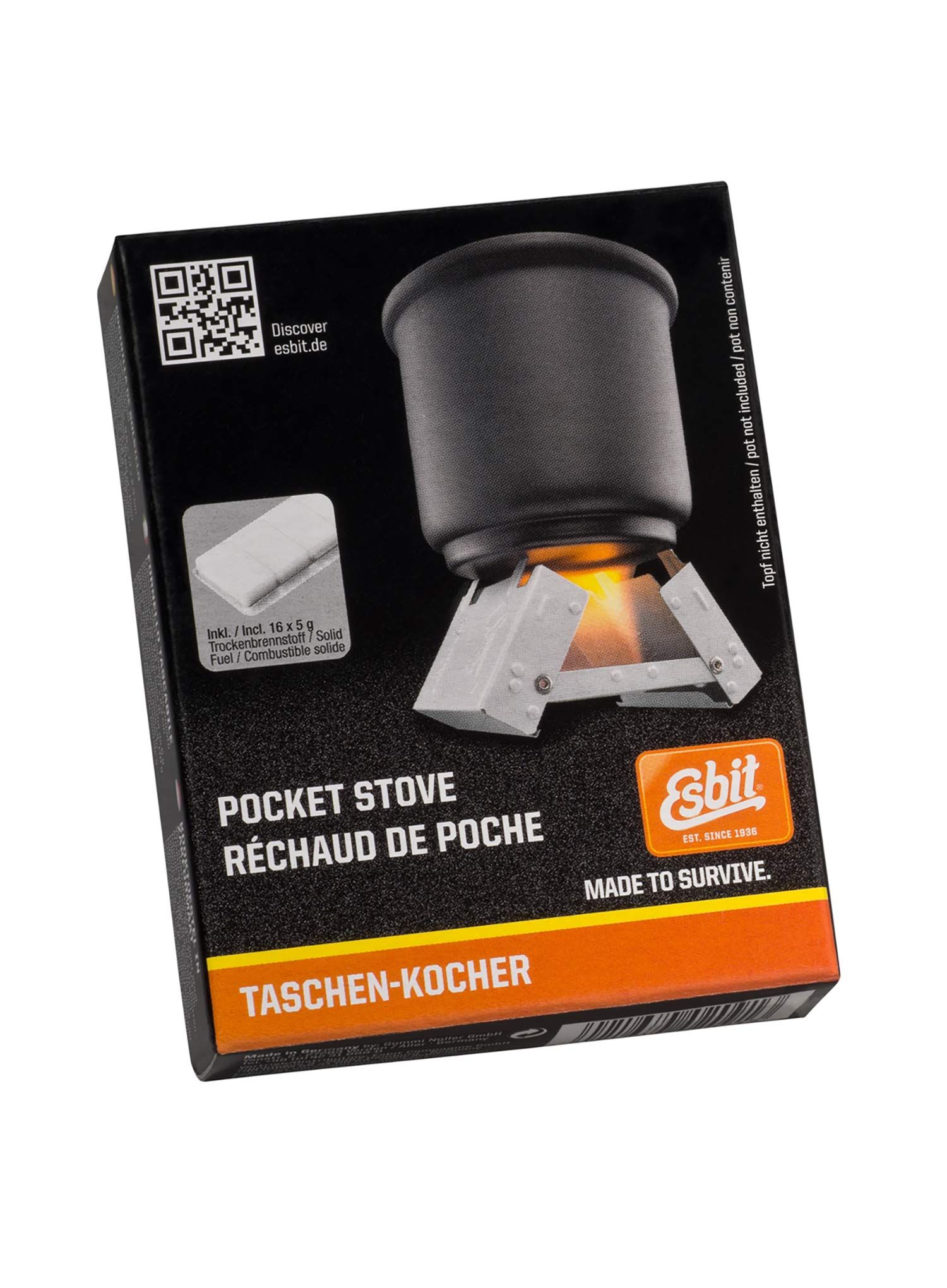 Turistický vařič Esbit Pocket Stove Small 16 x 5g