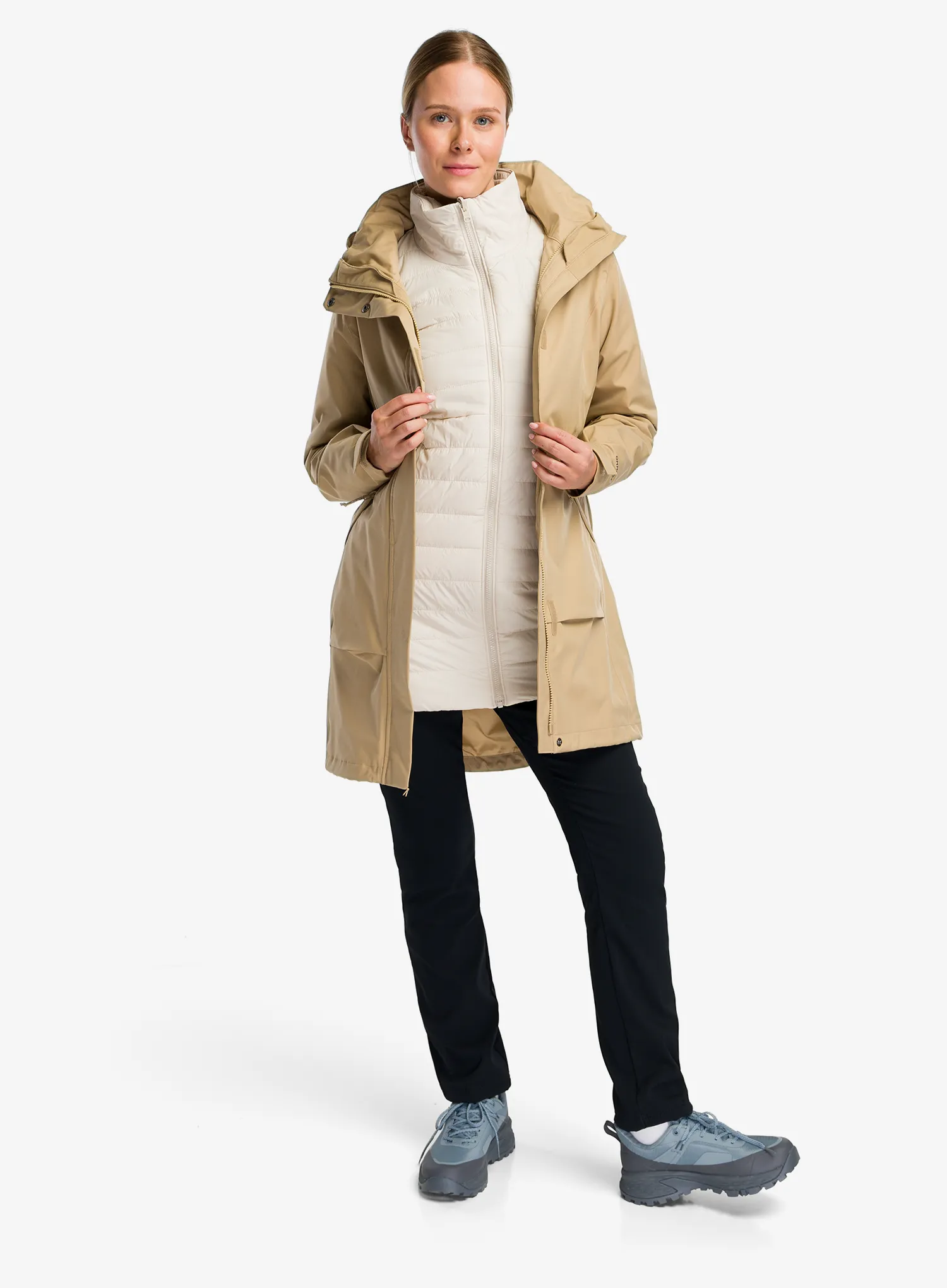 Bunda 3v1 dámská Columbia Pulaski III Interchange Jacket - beach