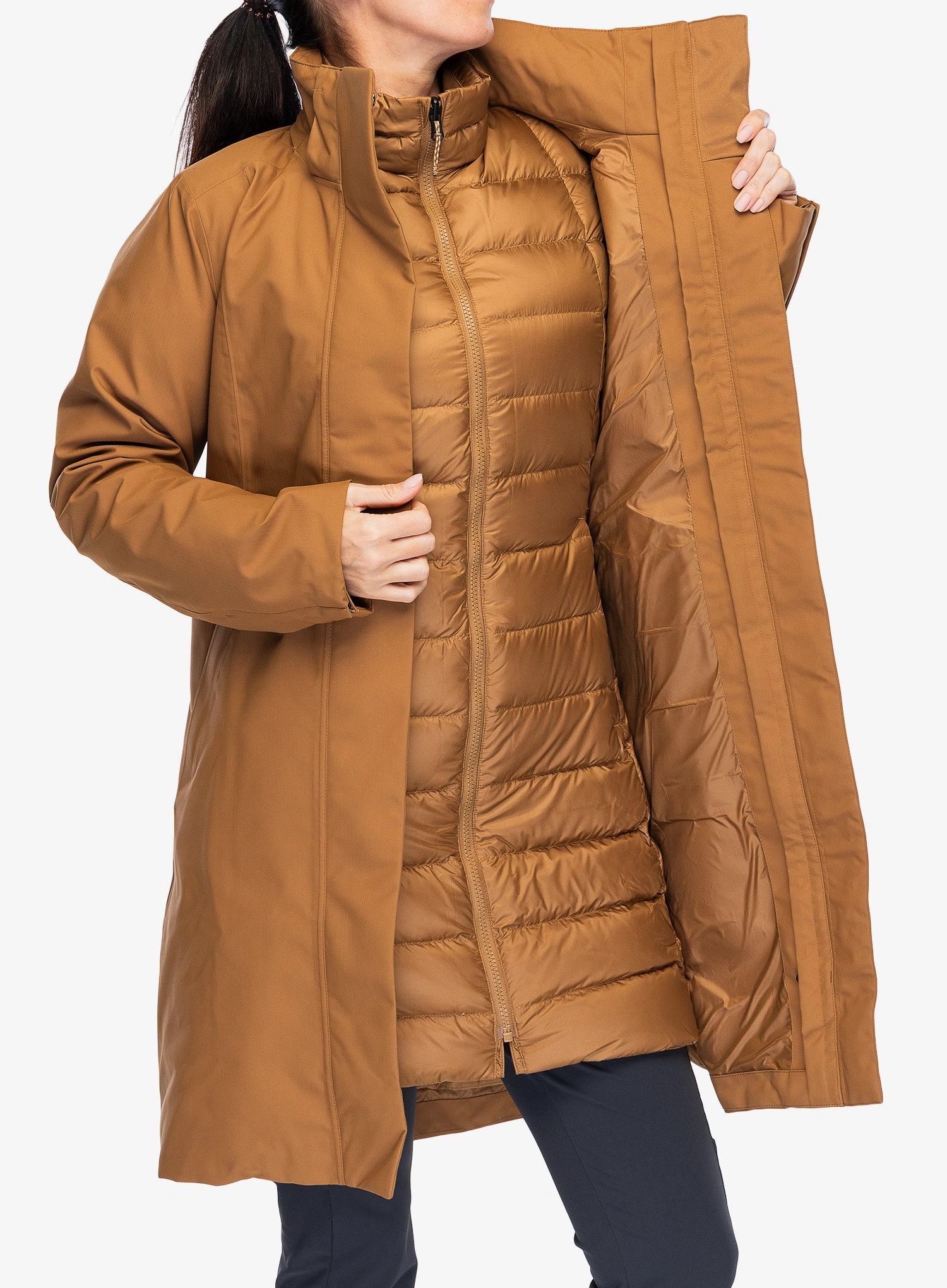 Bunda 3v1 dámská Patagonia Tres 3-in-1 Parka - deer brown