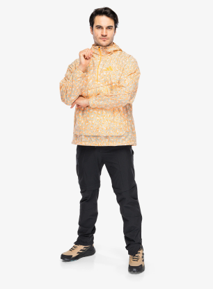 Bunda adidas TERREX Xploric CLIMA365 Printed Wind Anorak - won white/green/pure tangerine