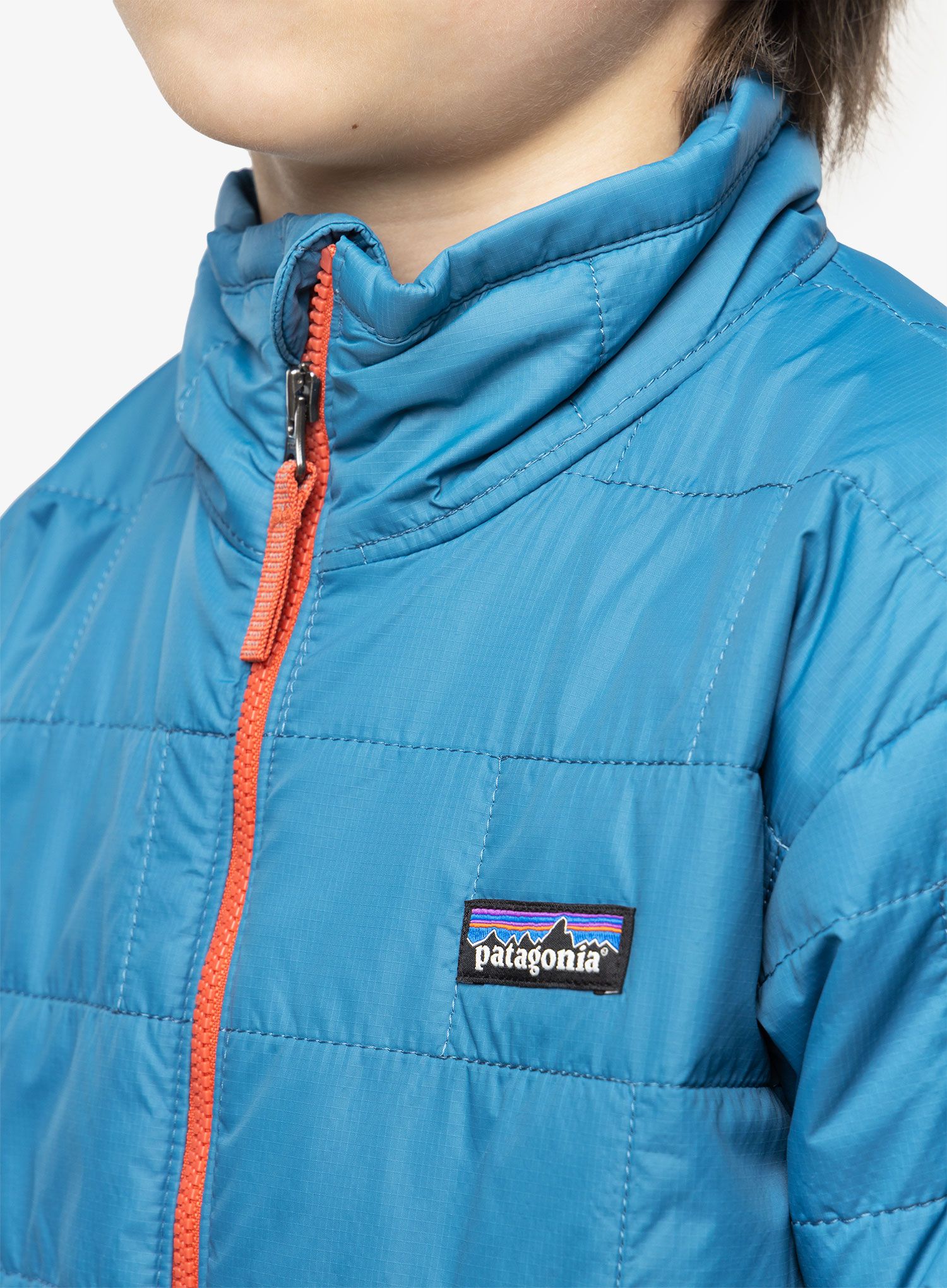 Chlapecká bunda Patagonia Nano Puff Brick Quilt Jacket - wavy blue