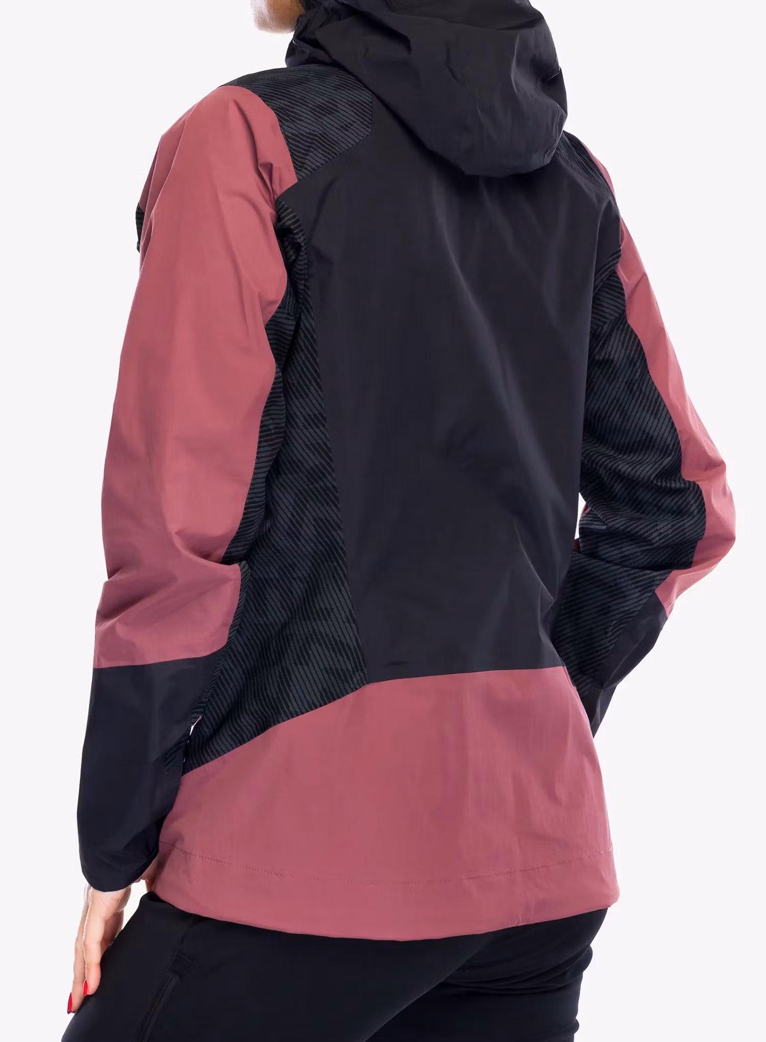 Dámská bunda adidas TERREX Xperior Hybrid Primeknit Rain Jkt - quiet crimson/black